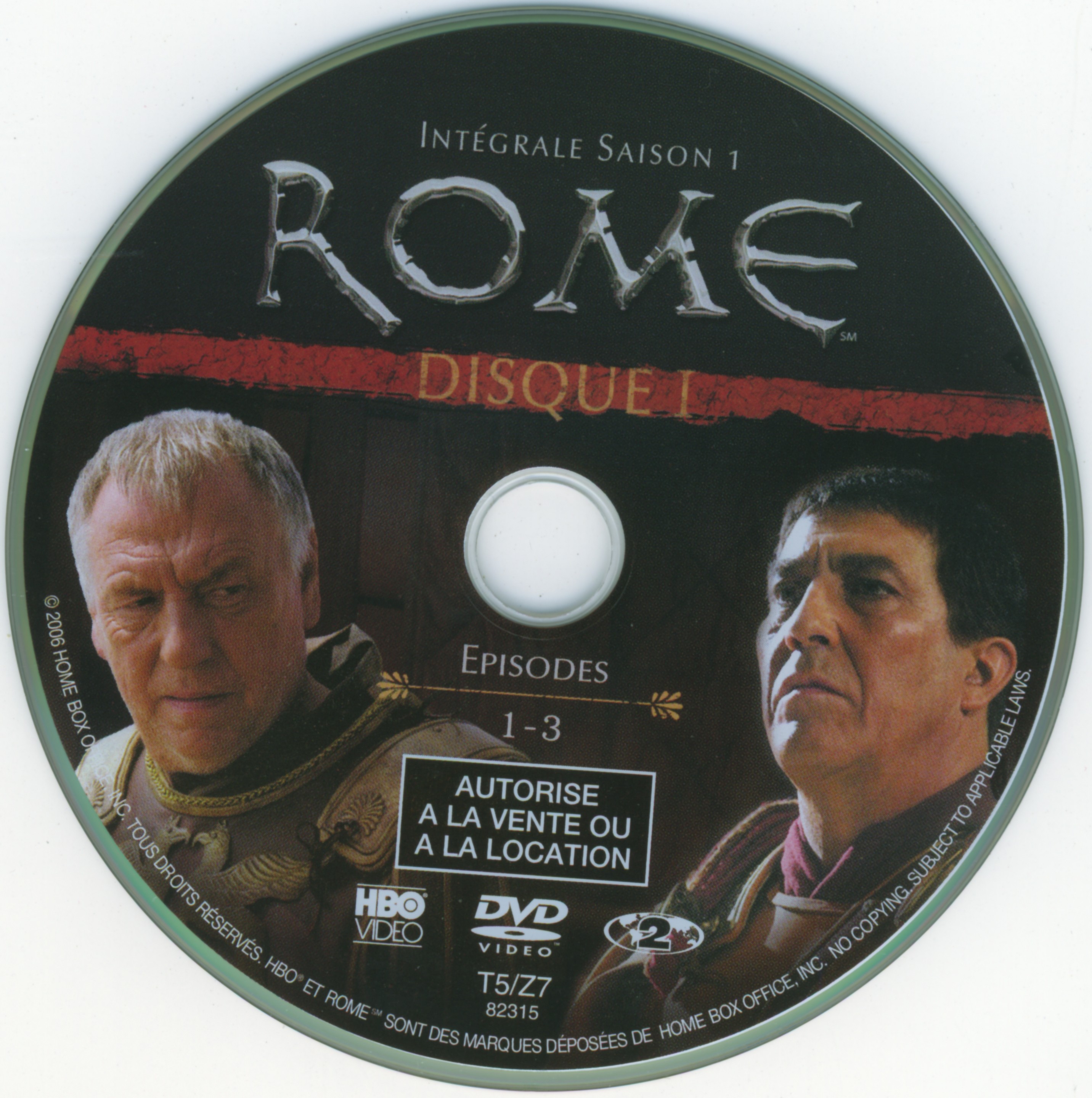 Rome saison 1 DVD 1