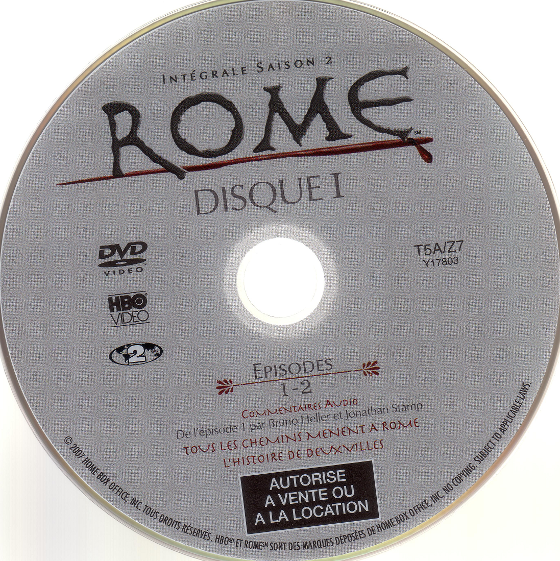 Rome saison 2 DVD 1