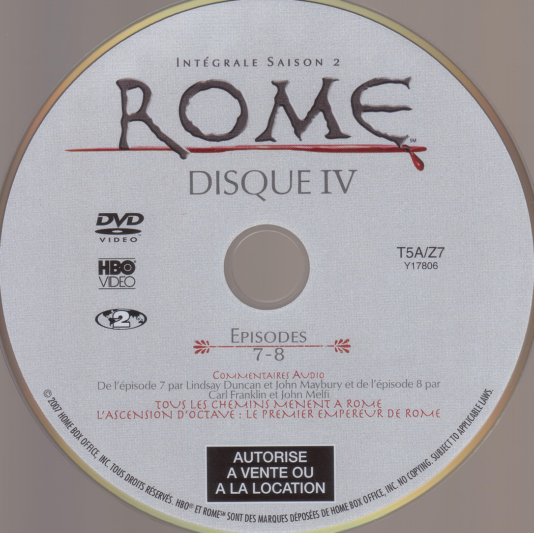 Rome saison 2 DVD 4
