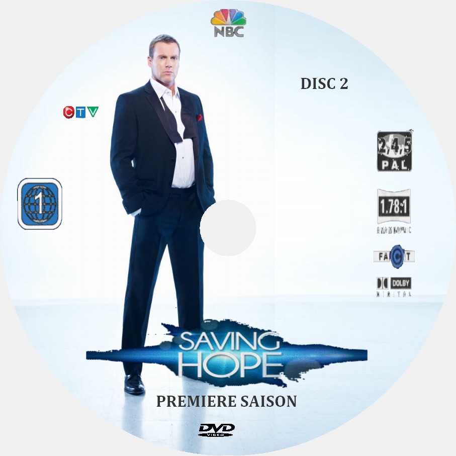 Saving Hope saison 1 DISC 2 custom