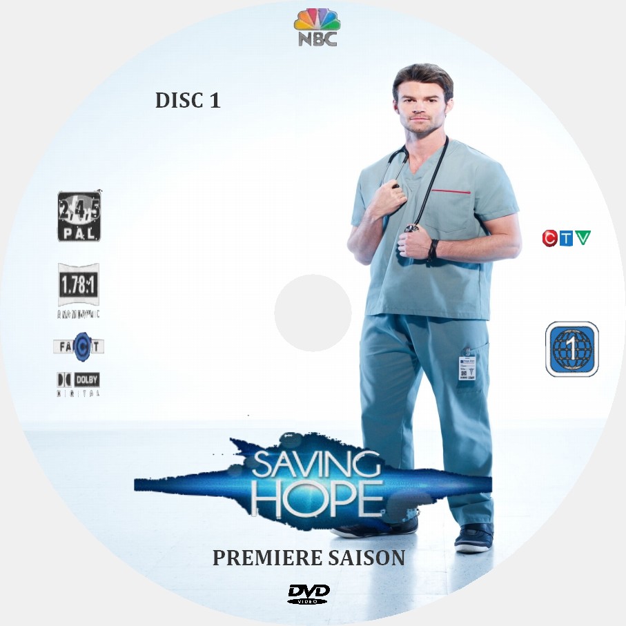 Saving Hope saison 1 DISC 3 custom