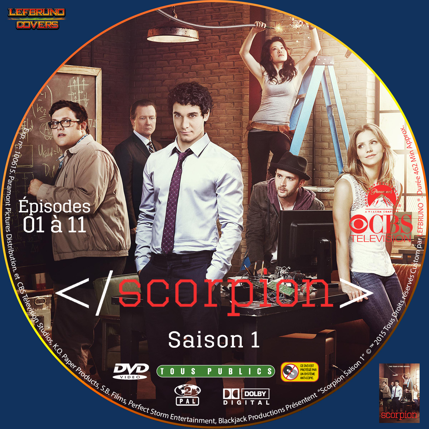 Scorpion Saison 1 DISC 1 custom