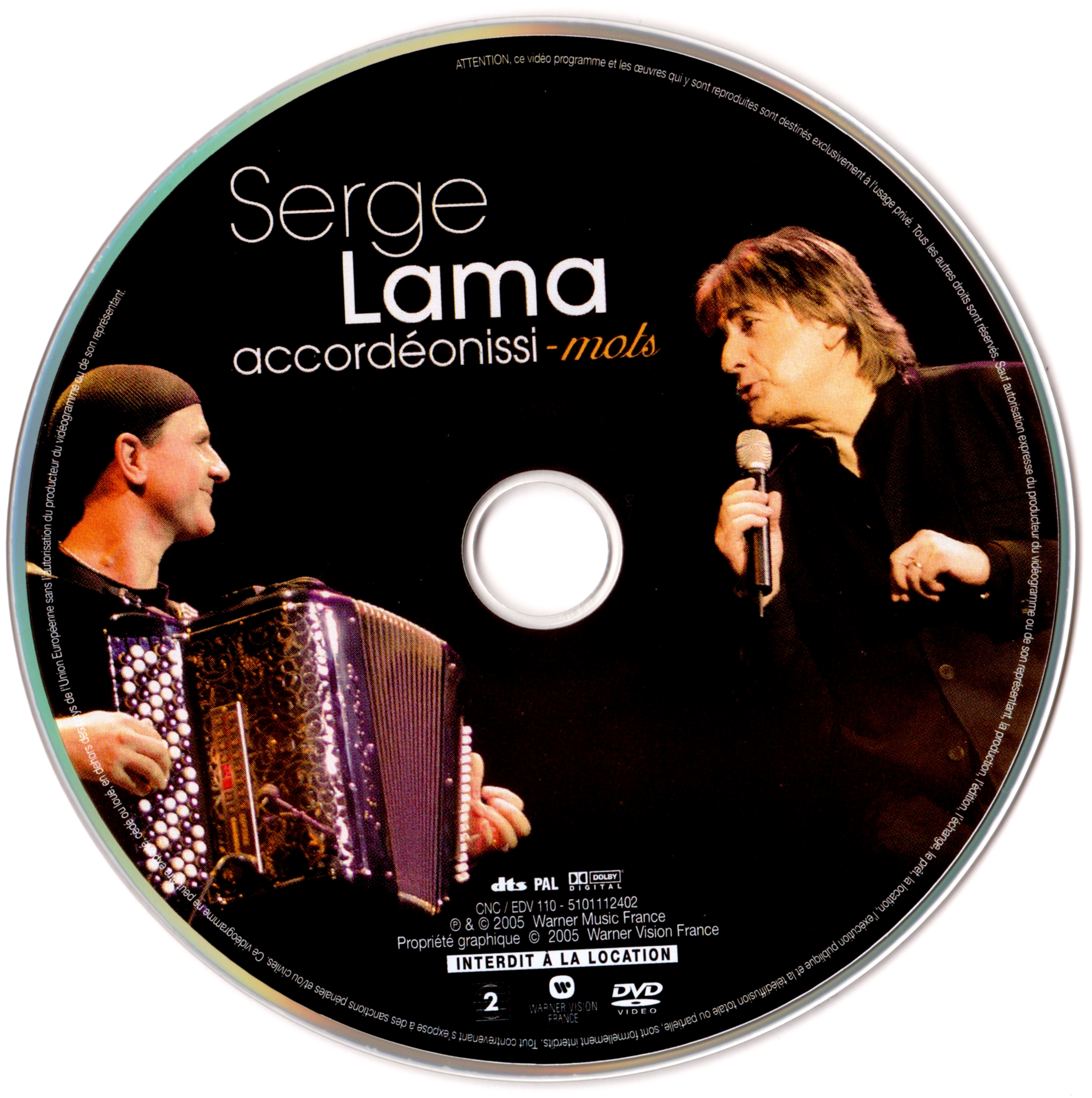 Serge Lama Accordeonissi mots