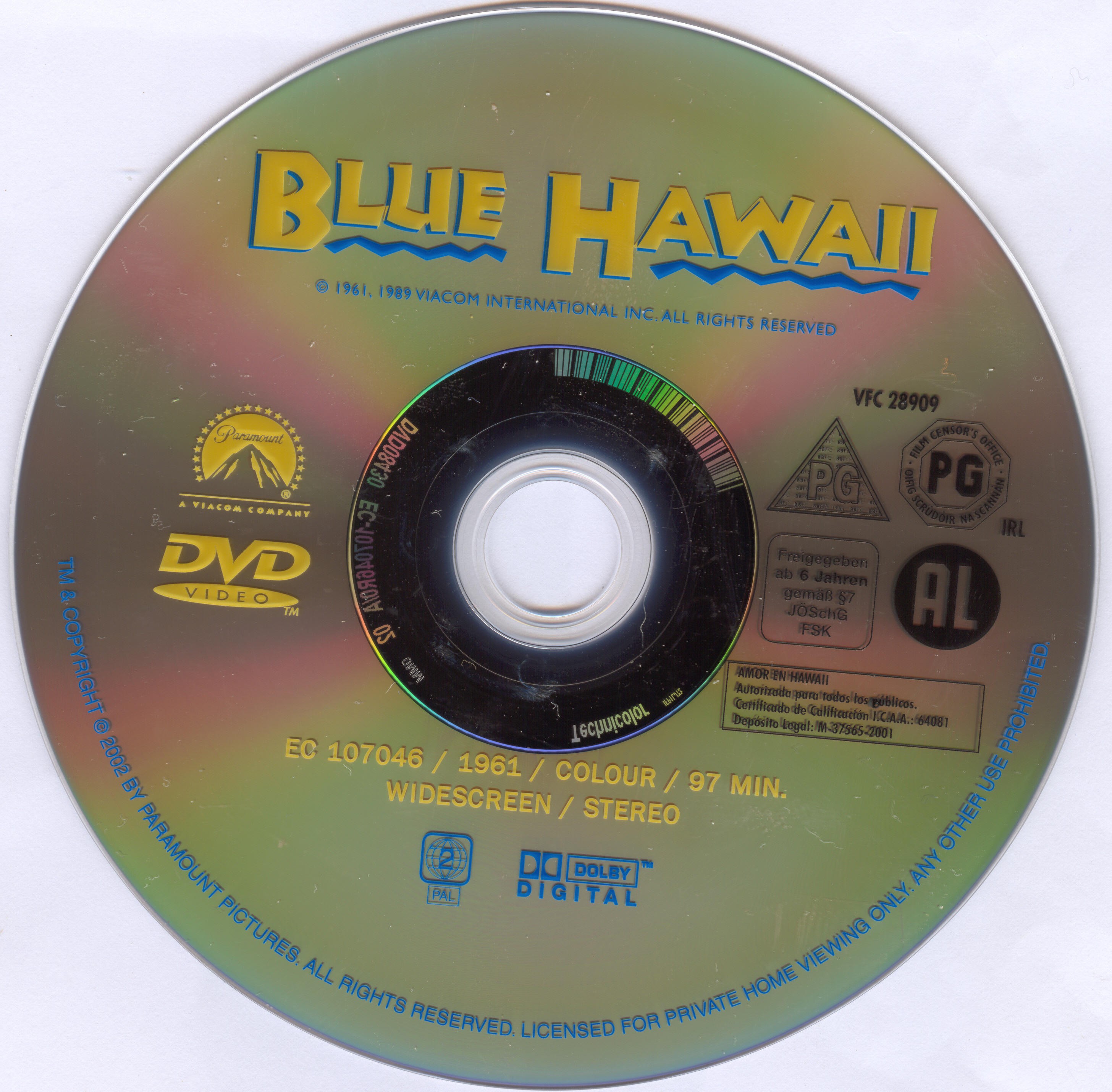 Sticker de Sous le ciel bleu de Hawaii - Cinéma Passion