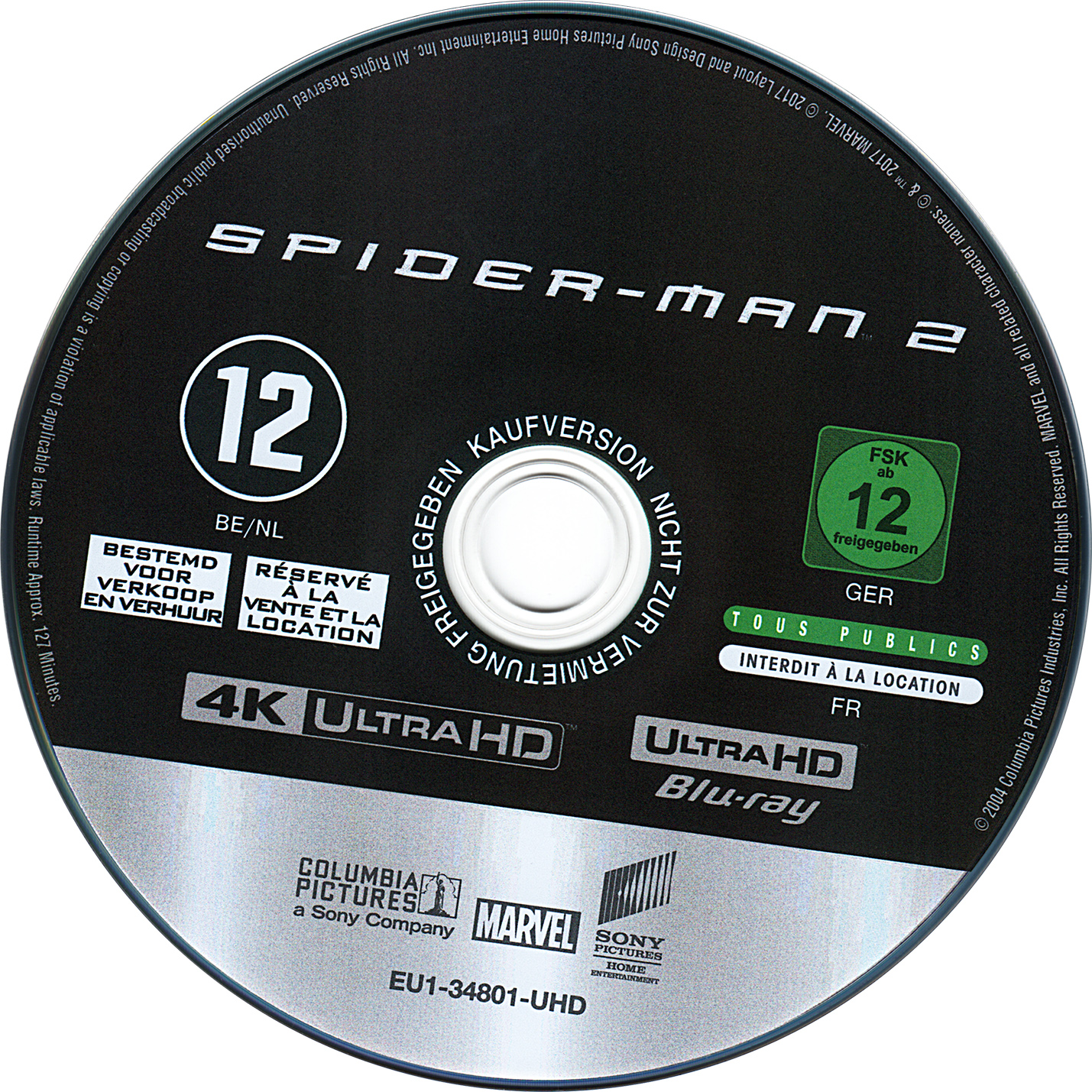 Spider-man 2 4K (BLU-RAY)