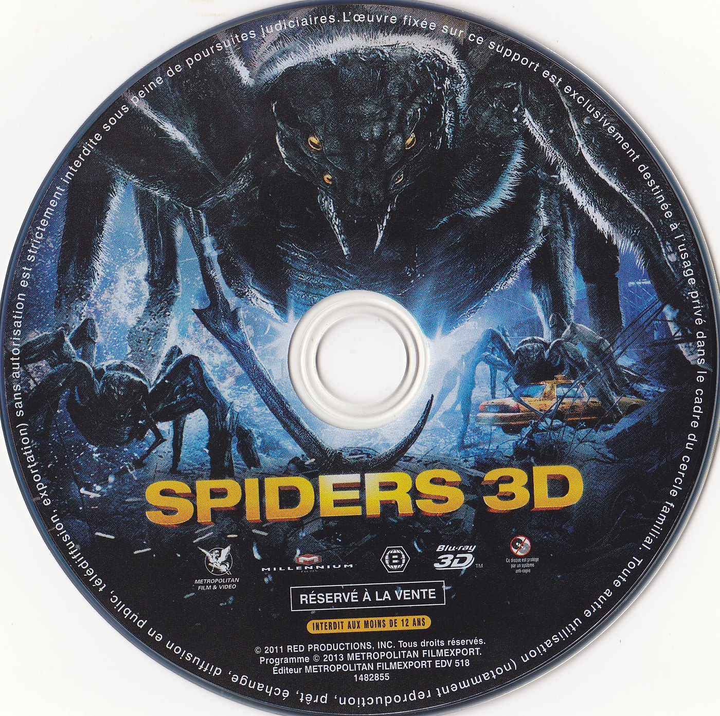 Spiders 3D (BLU-RAY)