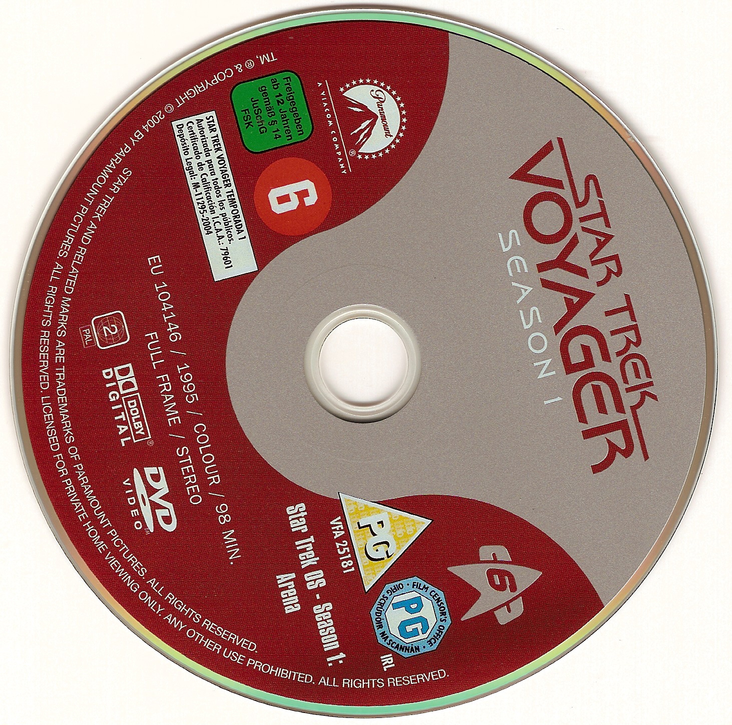 Star trek voyager Saison 1 DISC 6