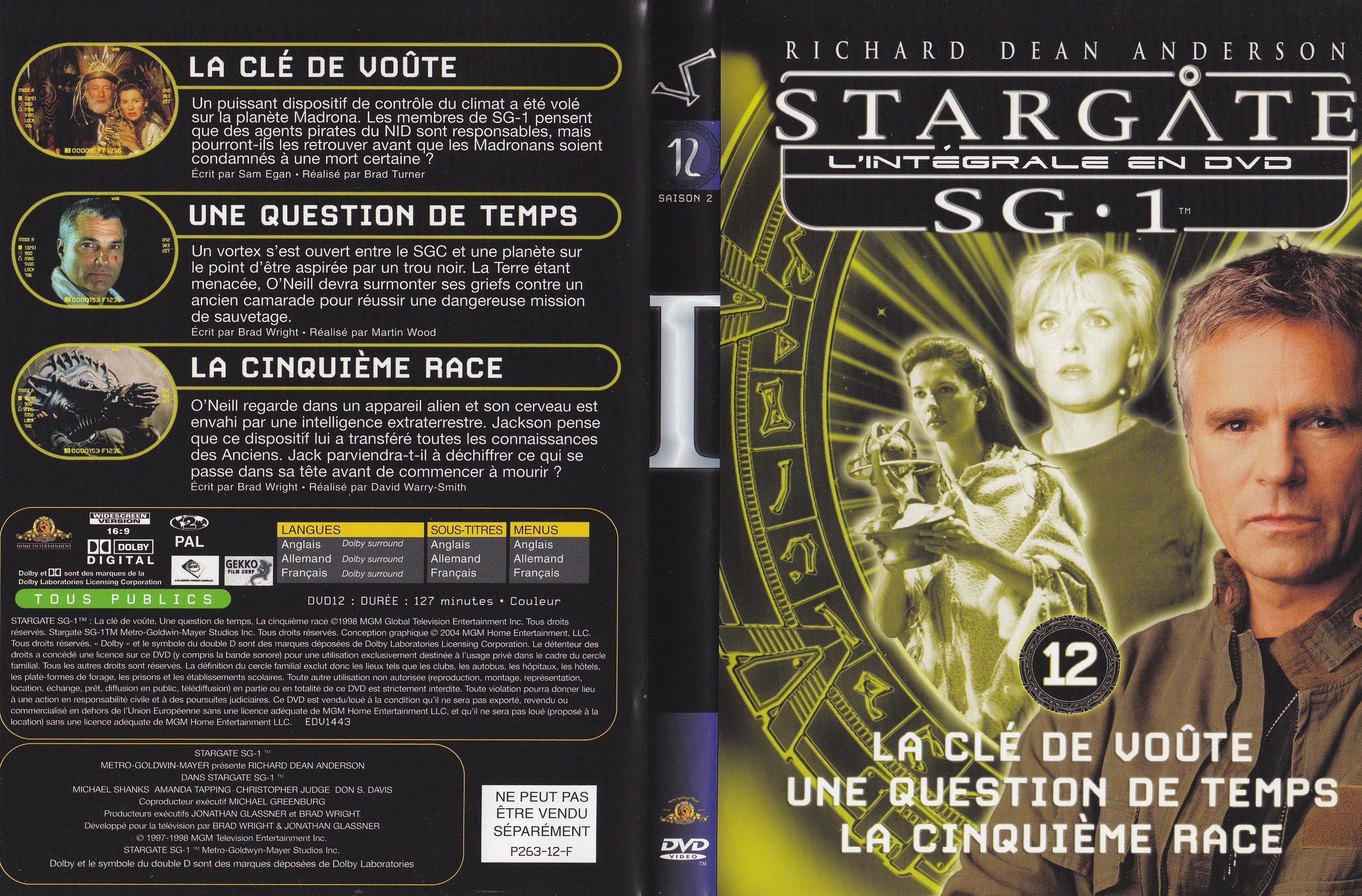 Stargate SG1 Intgrale Saison 2 vol 12