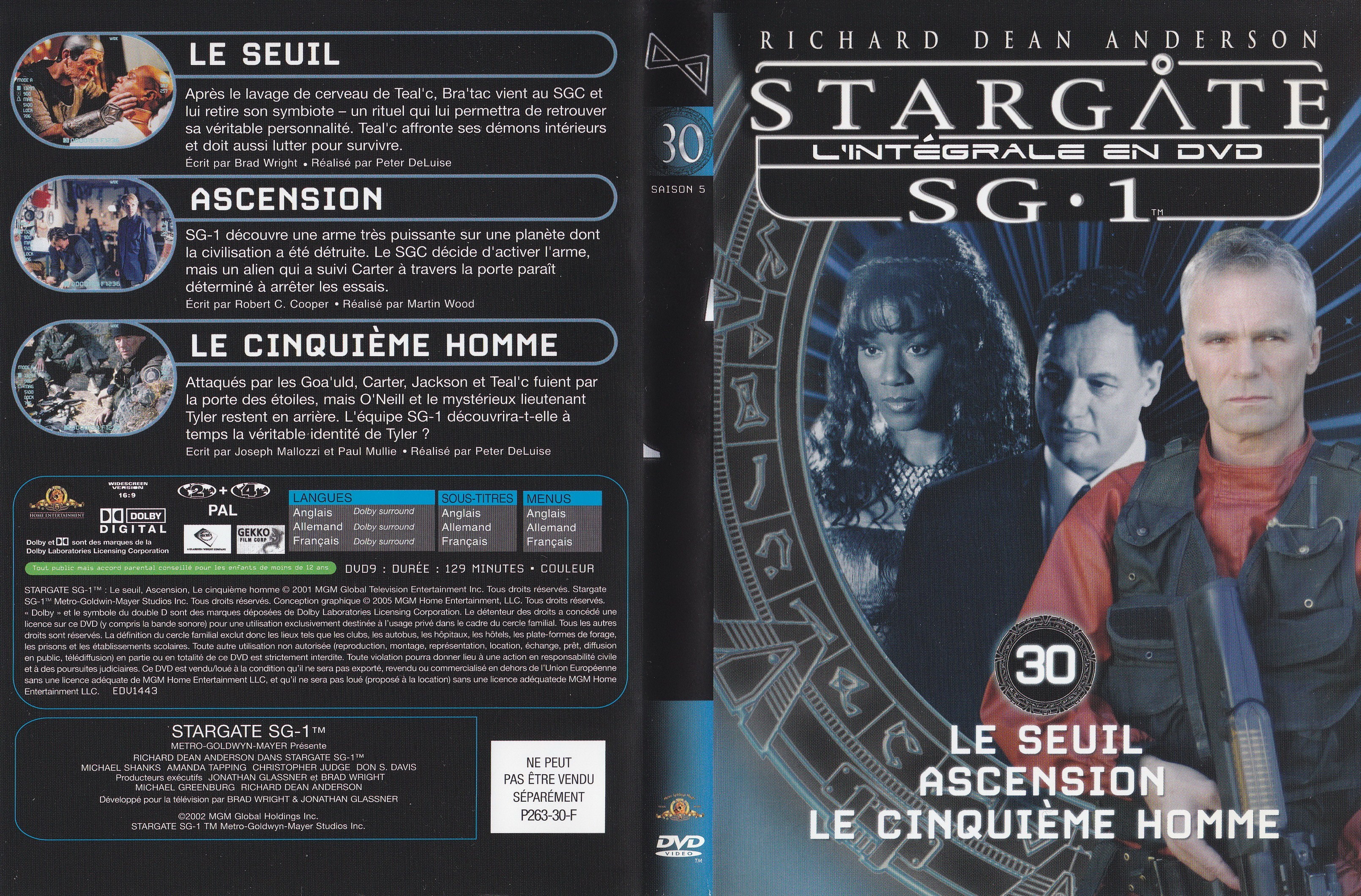 Stargate SG1 Intgrale Saison 5 vol 30