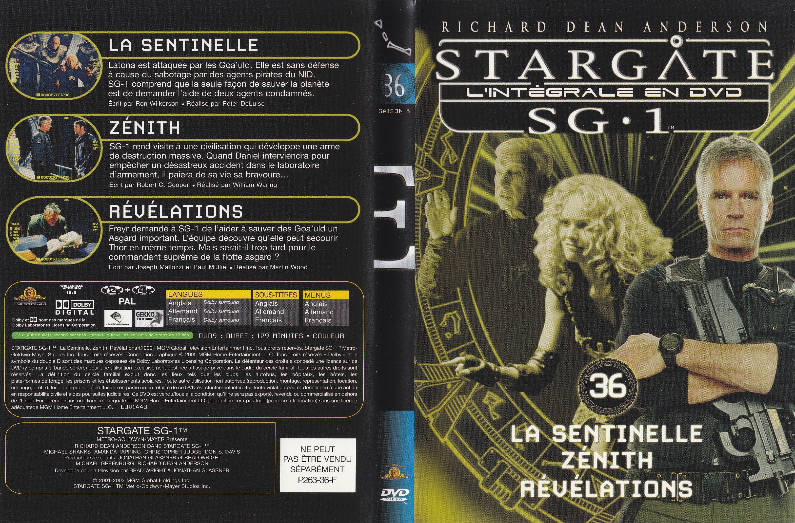 Stargate SG1 Intgrale Saison 5 vol 36