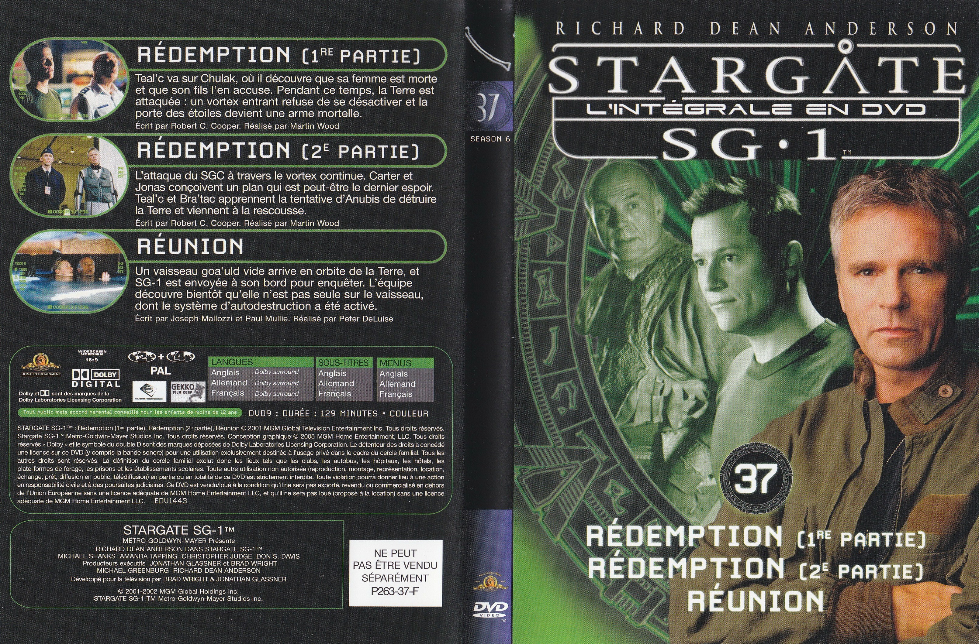 Stargate SG1 Intgrale Saison 6 vol 37