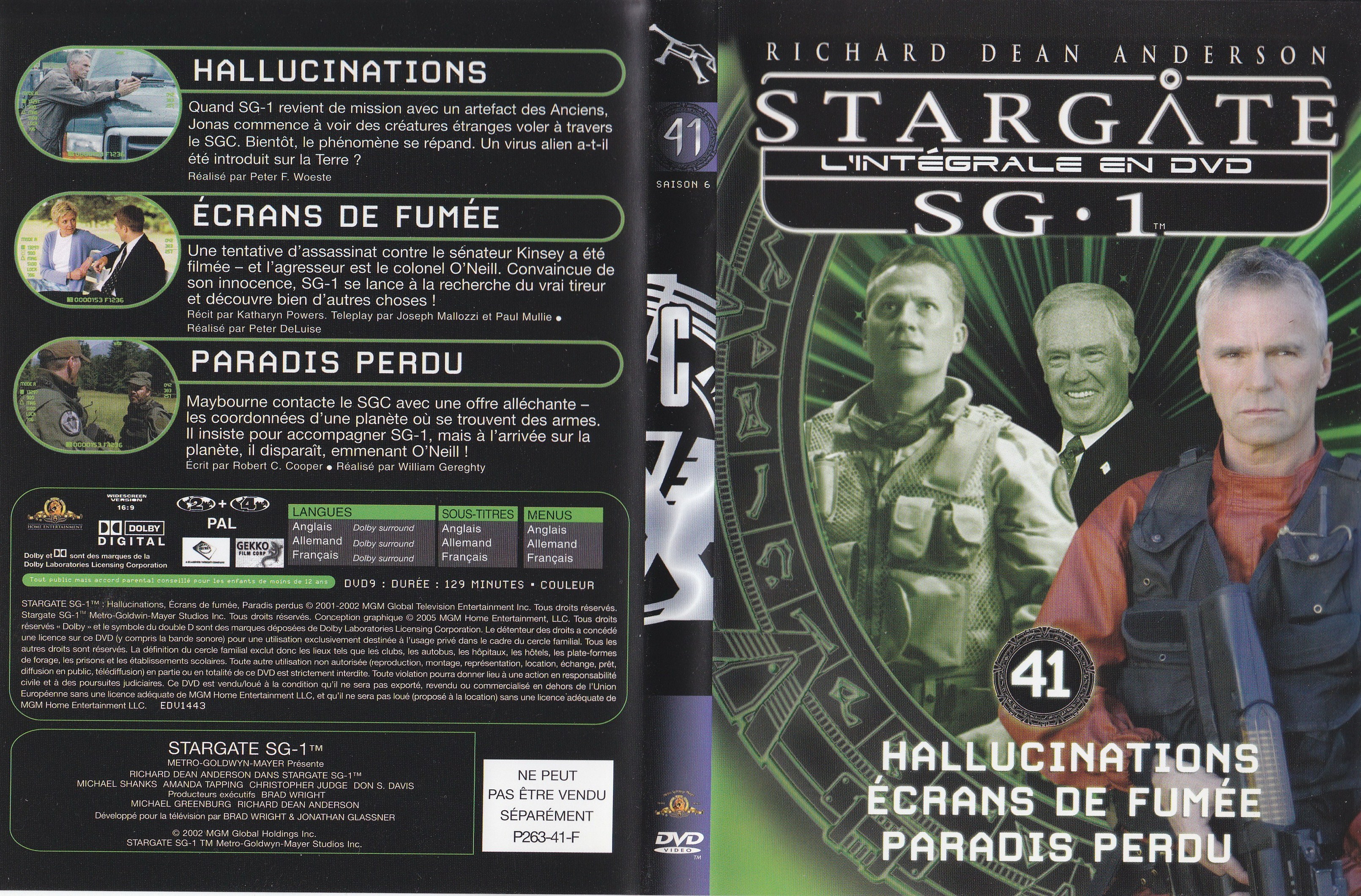 Stargate SG1 Intgrale Saison 6 vol 41
