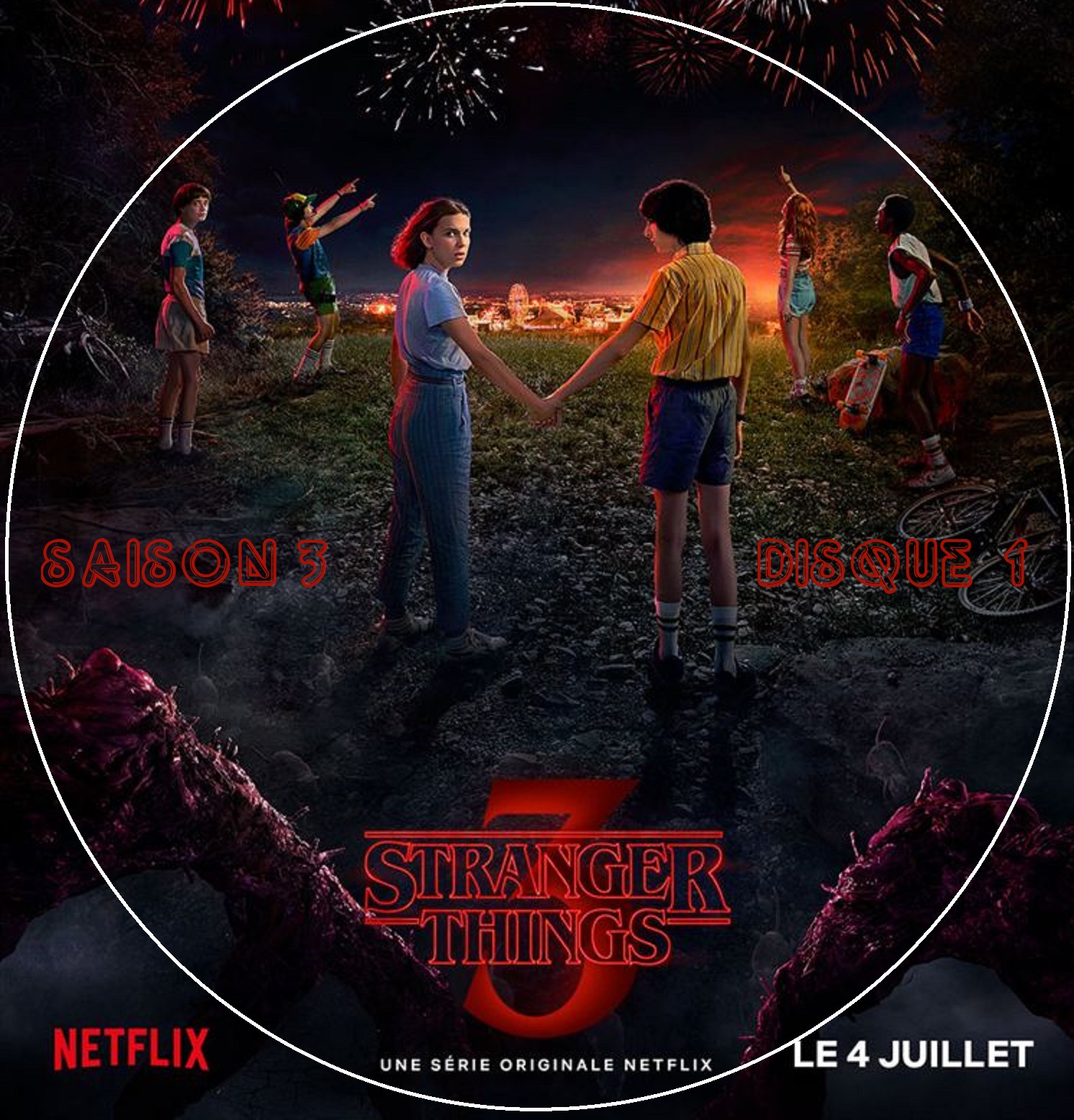 Stranger Things saison 3 DISC 1 custom