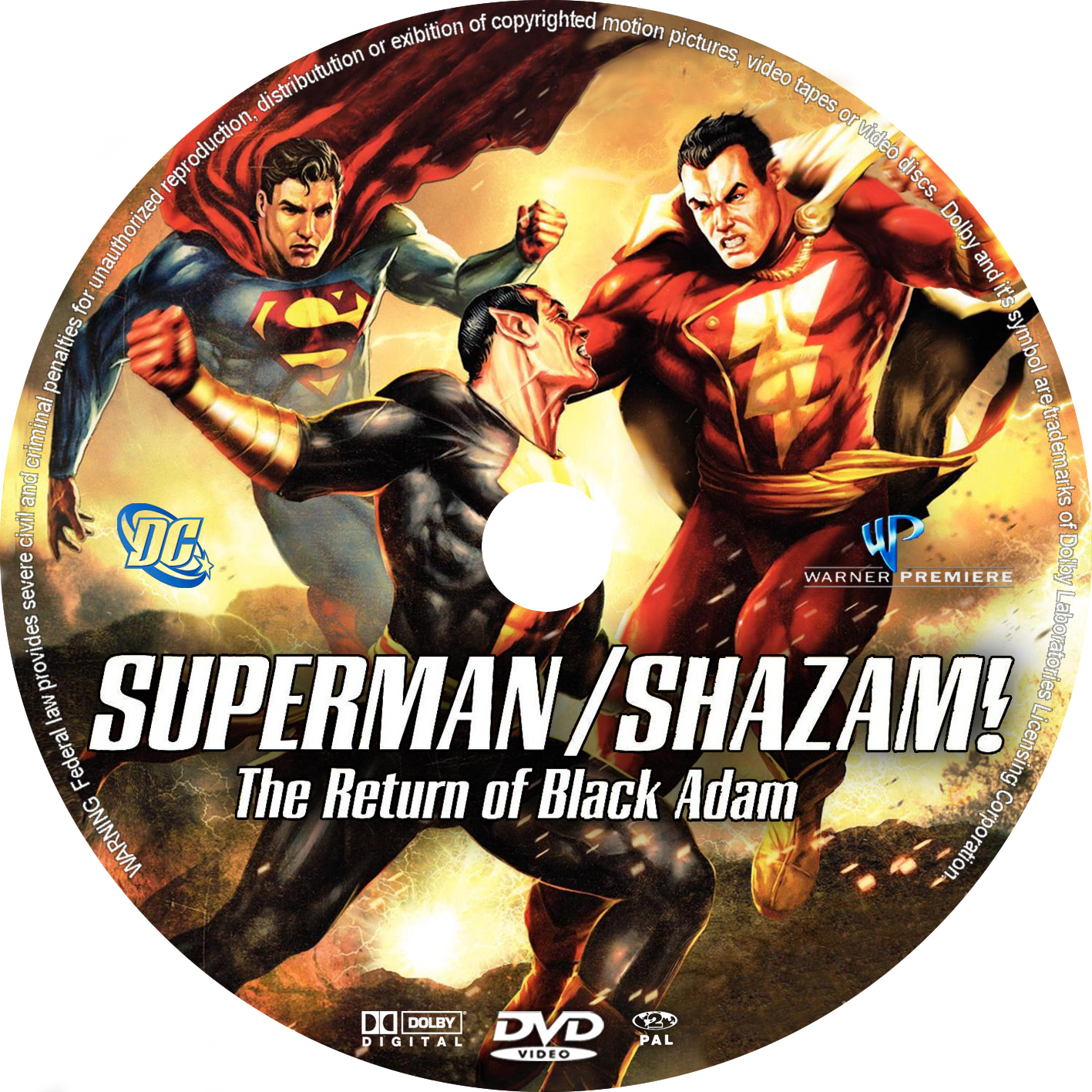 Superman Shazam the return of black Adam custom