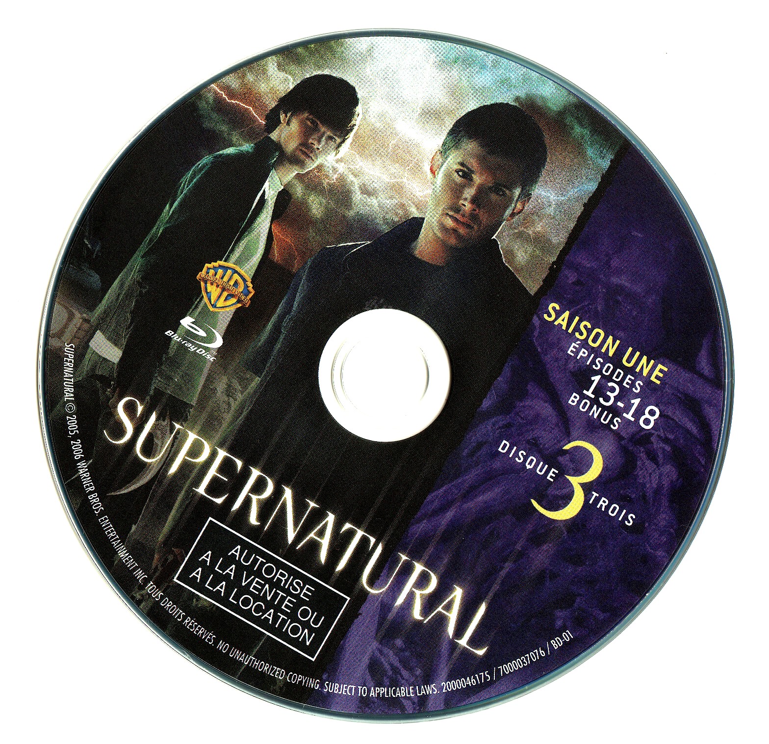 Supernatural Saison 1 DISC 3 (BLU-RAY)