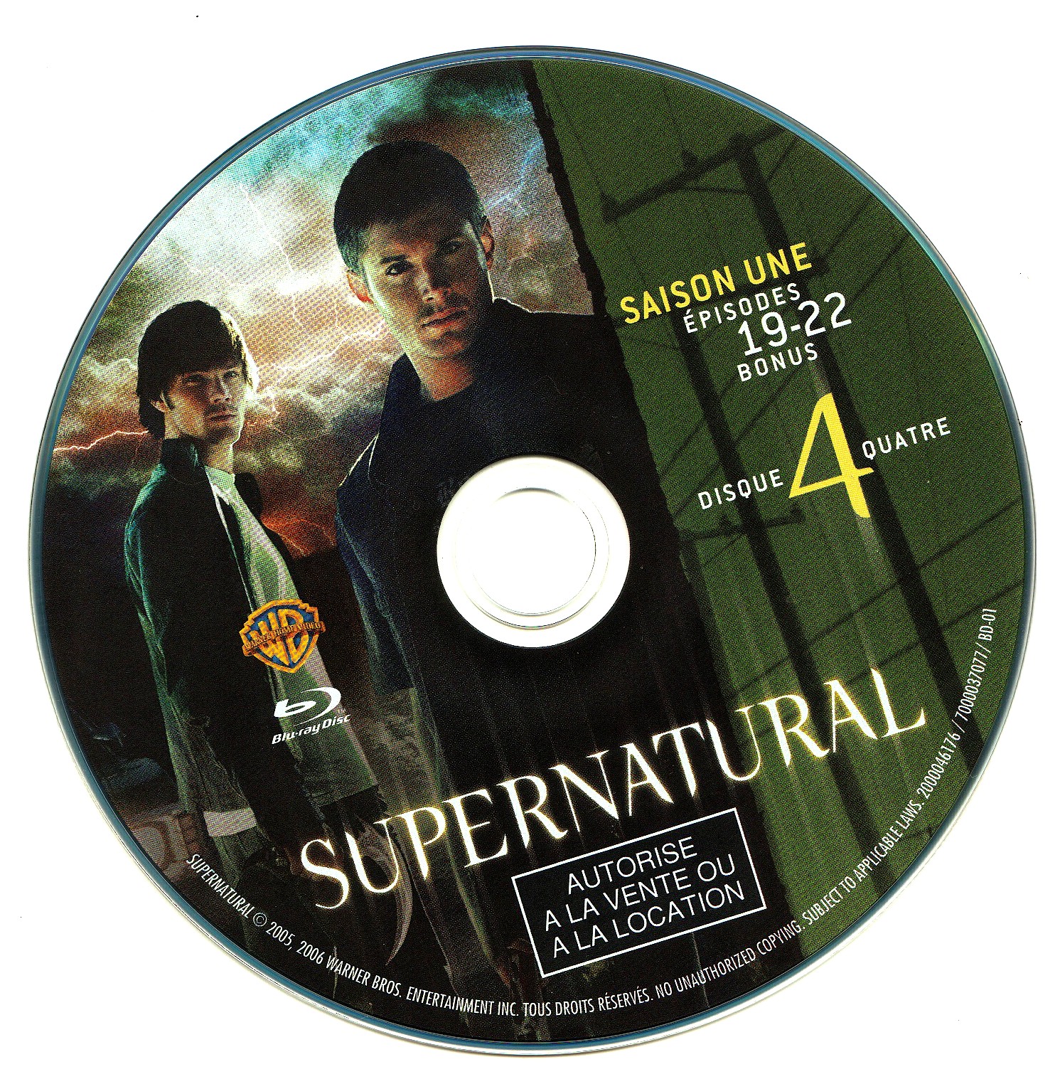 Supernatural Saison 1 DISC 4 (BLU-RAY)