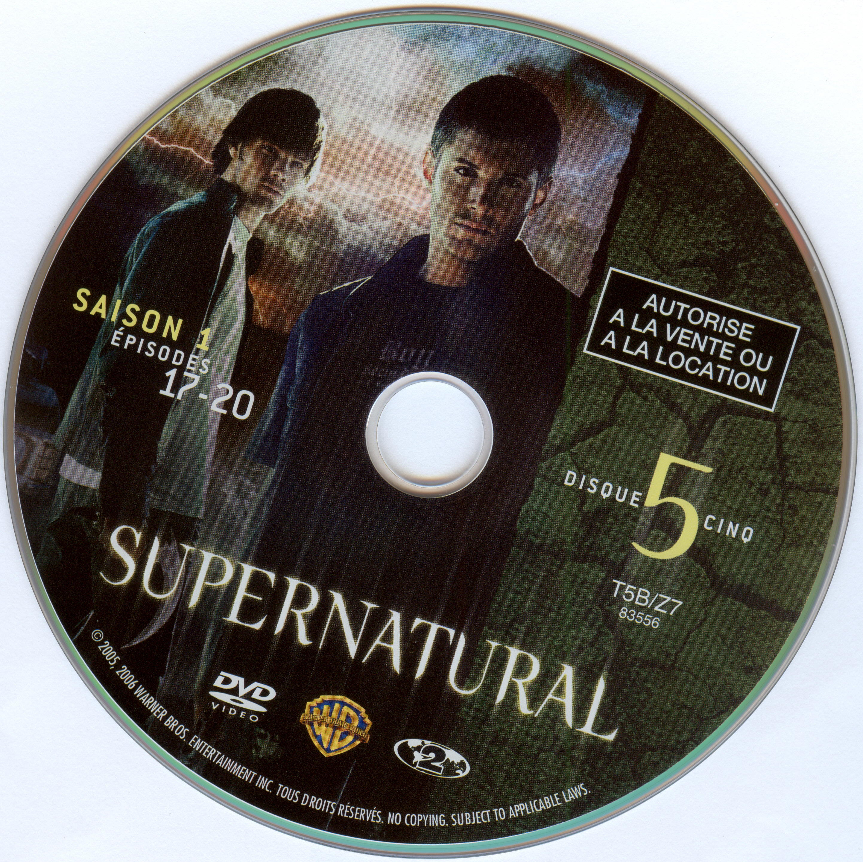 Supernatural Saison 1 DISC 5