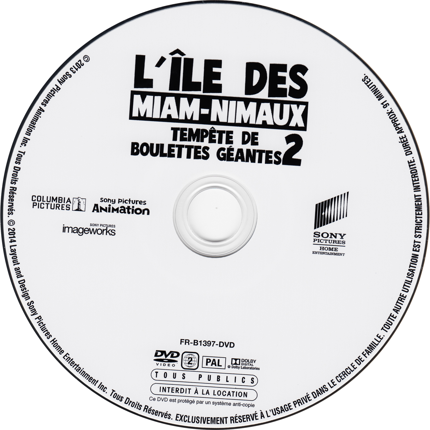 Tempete de boulettes geantes 2 (BLU-RAY)