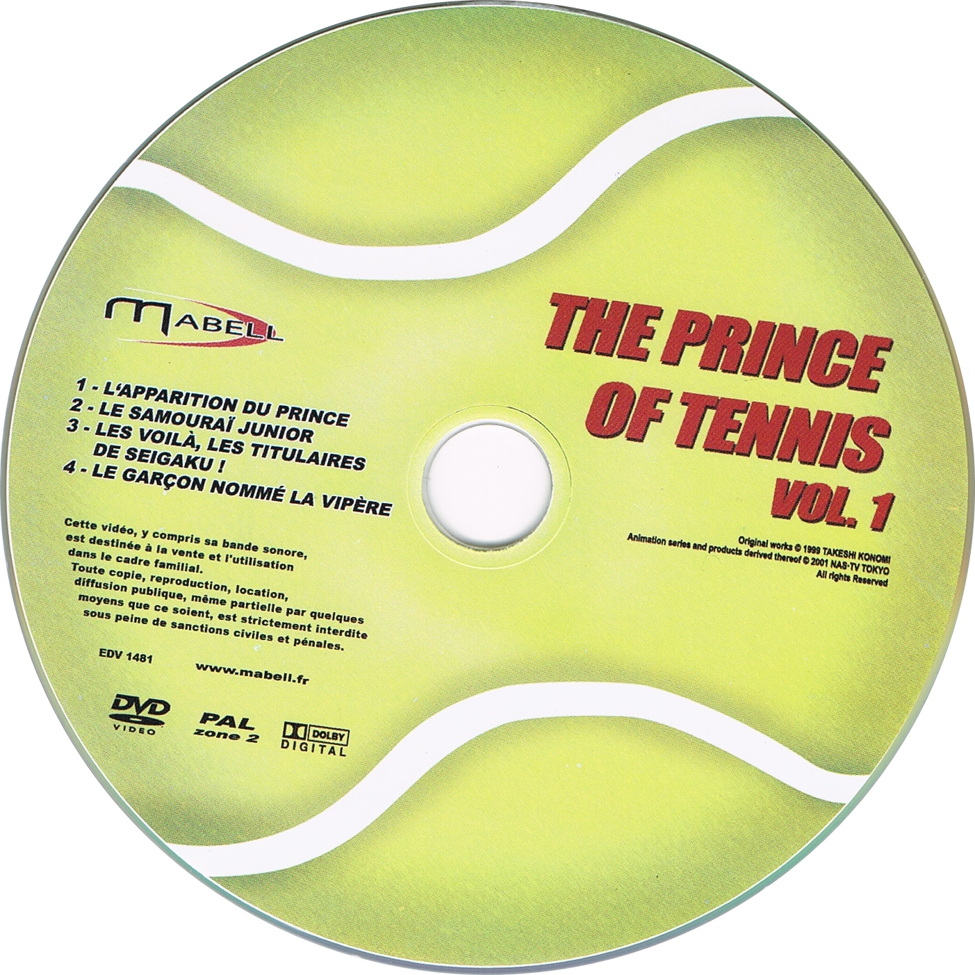 The Prince Of Tennis Vol 1 DISC 1