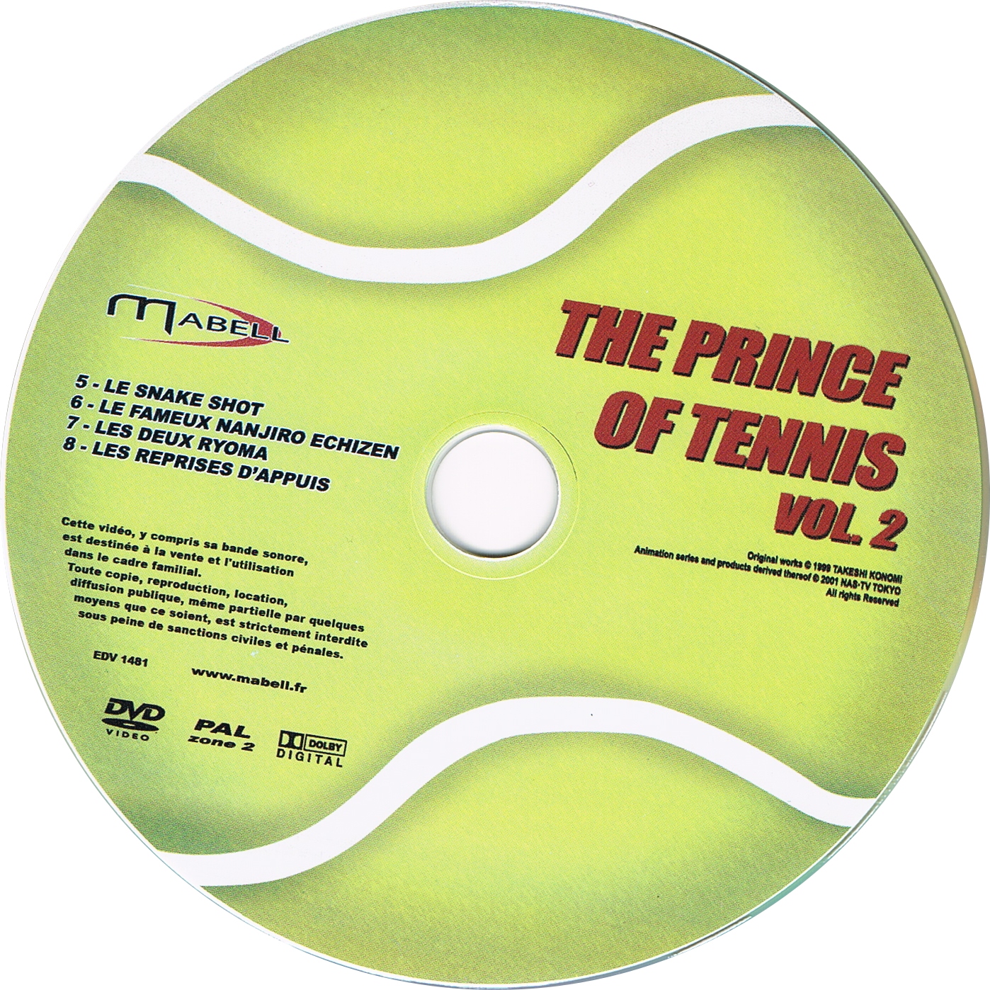 The Prince Of Tennis Vol 1 DISC 2