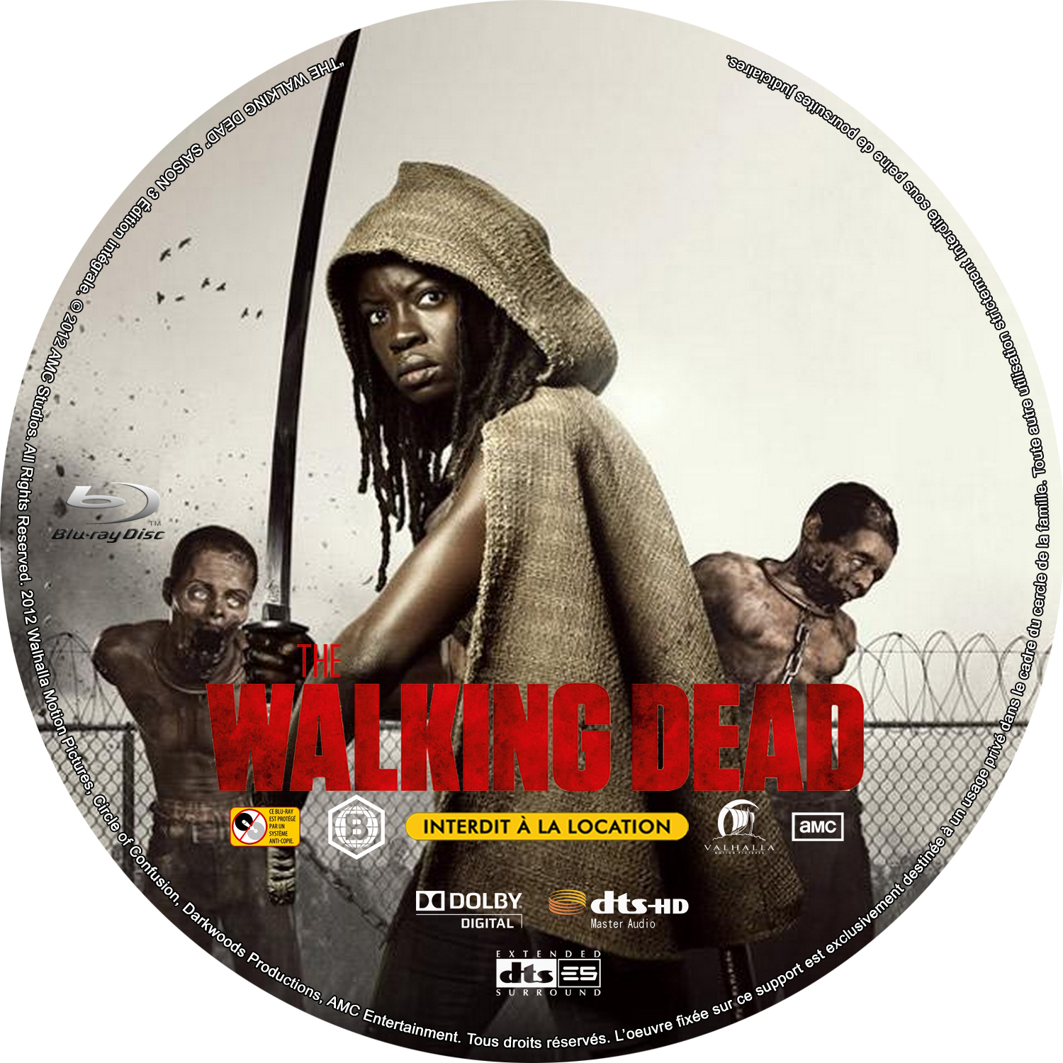 The Walking dead Saison 3 (BLU-RAY) custom