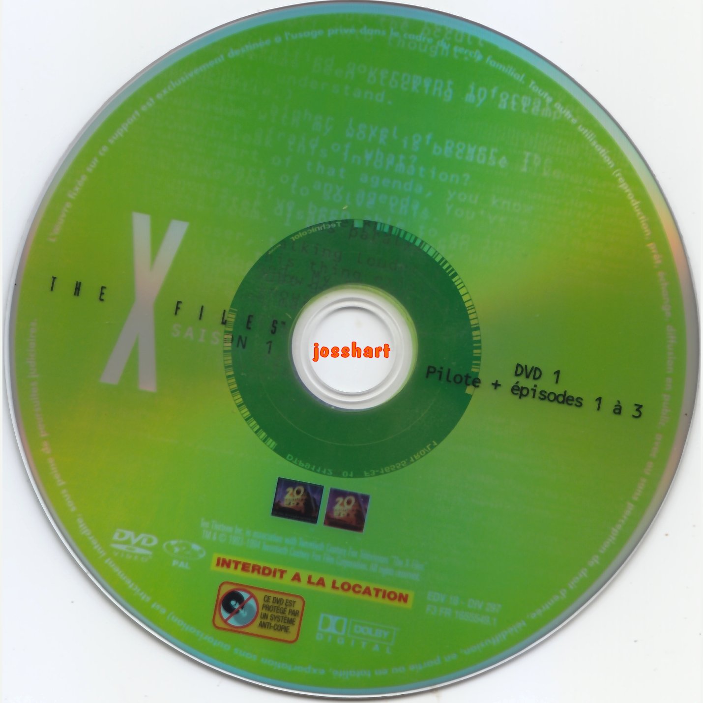 The X Files Saison 1 DVD 1 v2