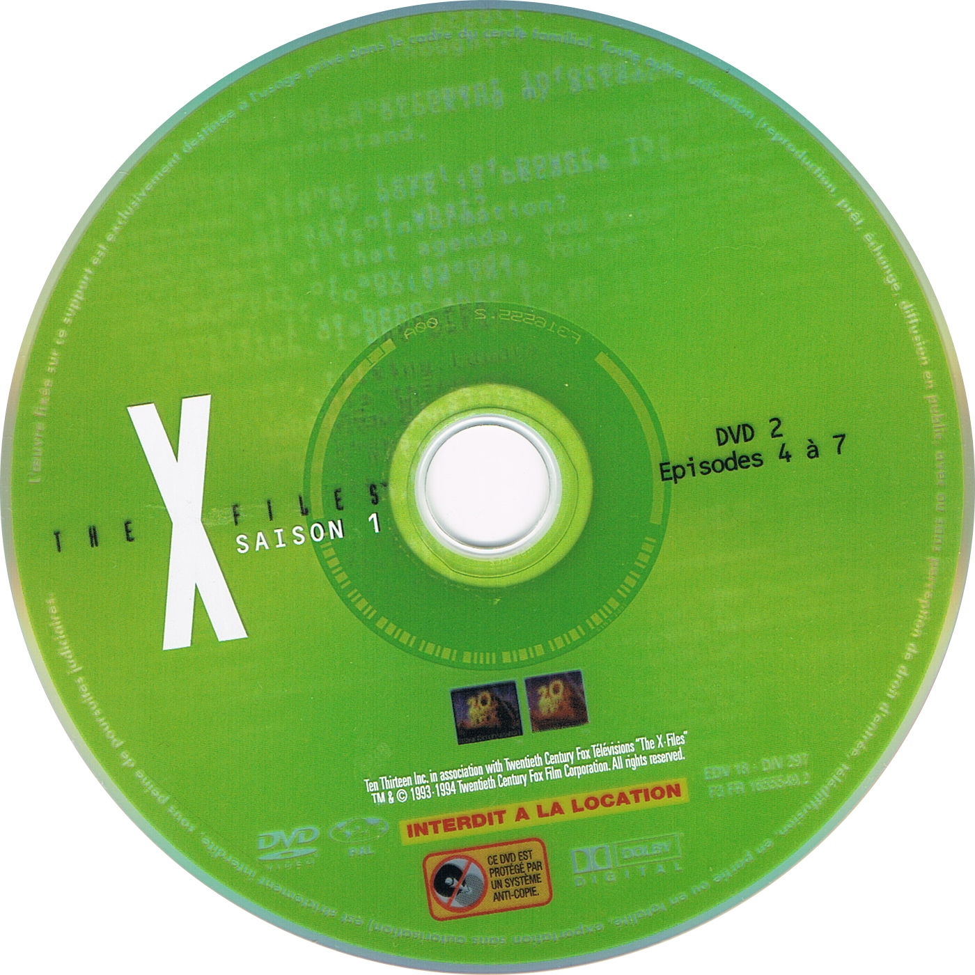 The X Files Saison 1 DVD 2