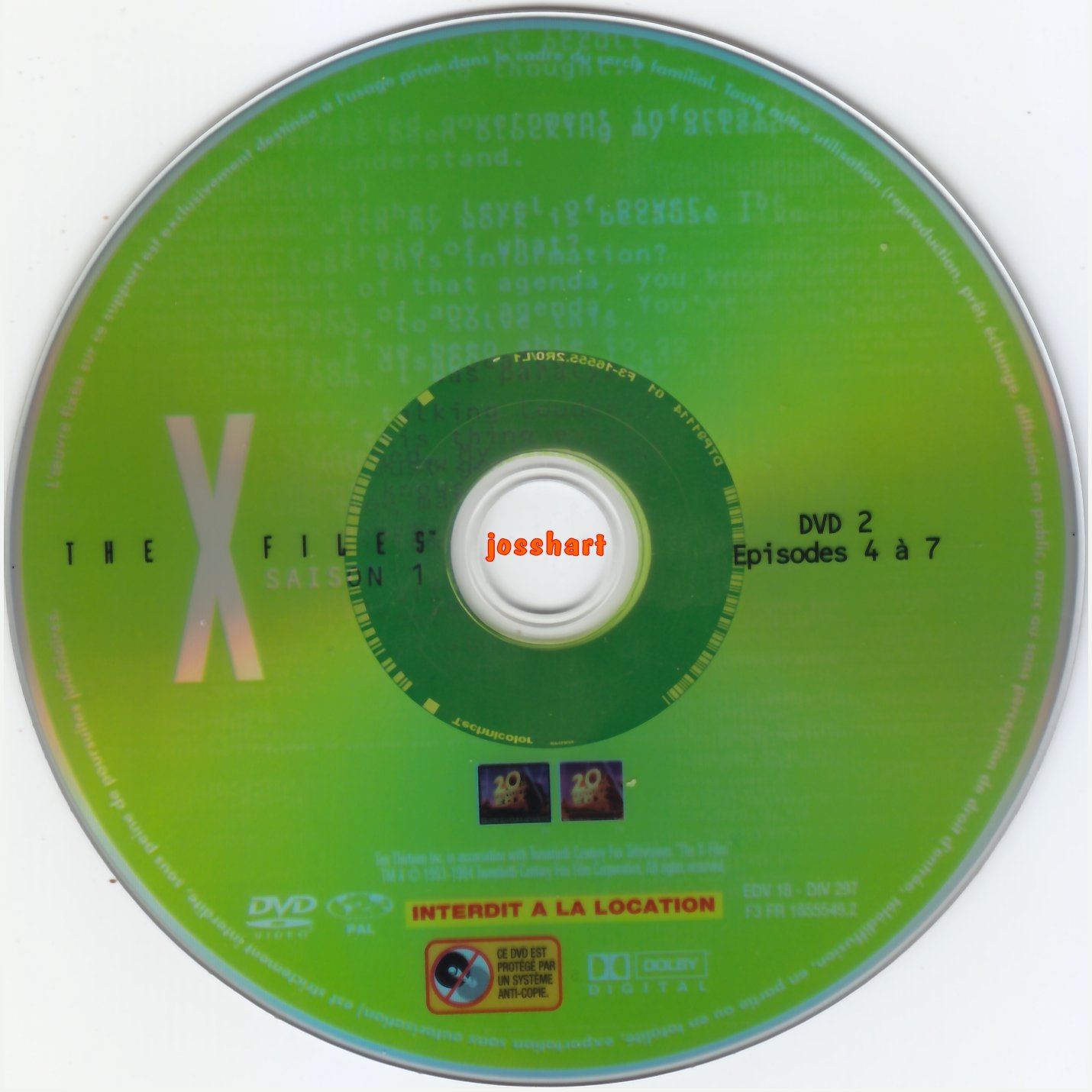 The X Files Saison 1 DVD 2 v2