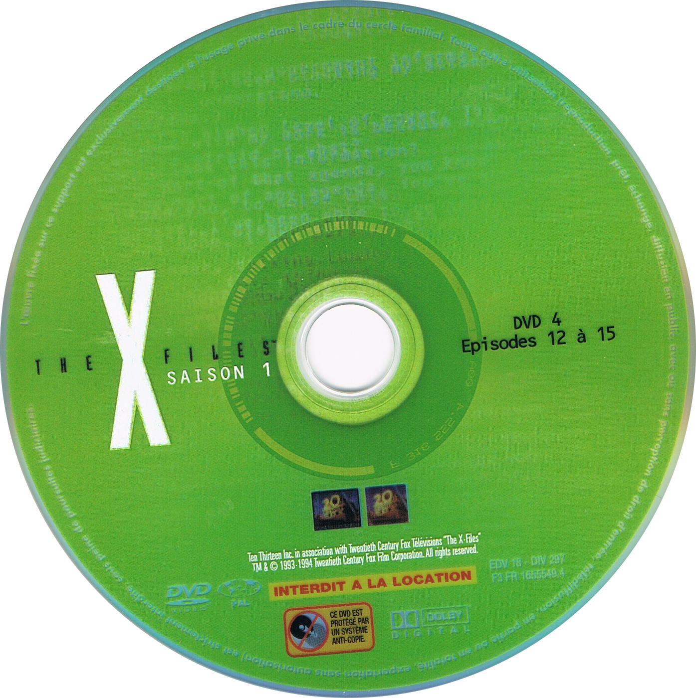 The X Files Saison 1 DVD 4
