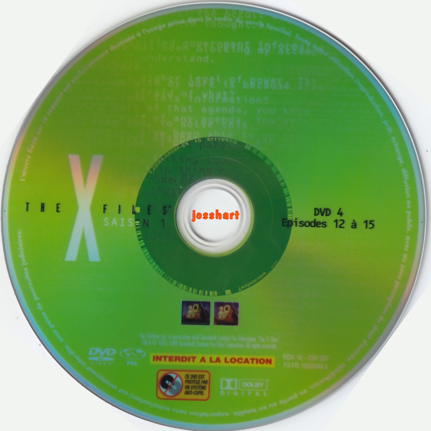 The X Files Saison 1 DVD 4 v2