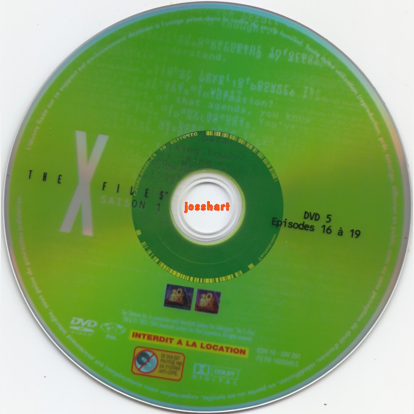 The X Files Saison 1 DVD 5 v2