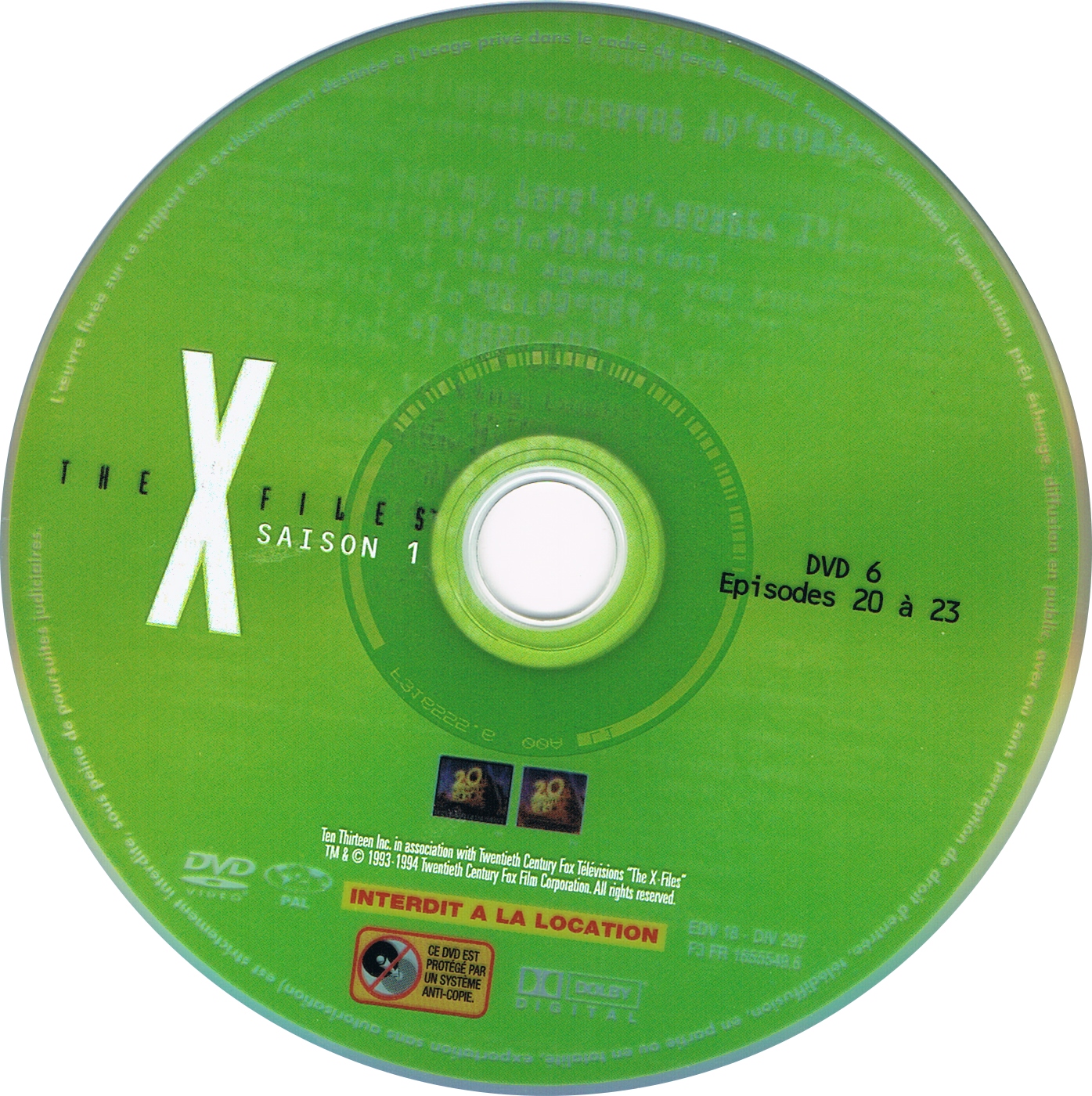 The X Files Saison 1 DVD 6