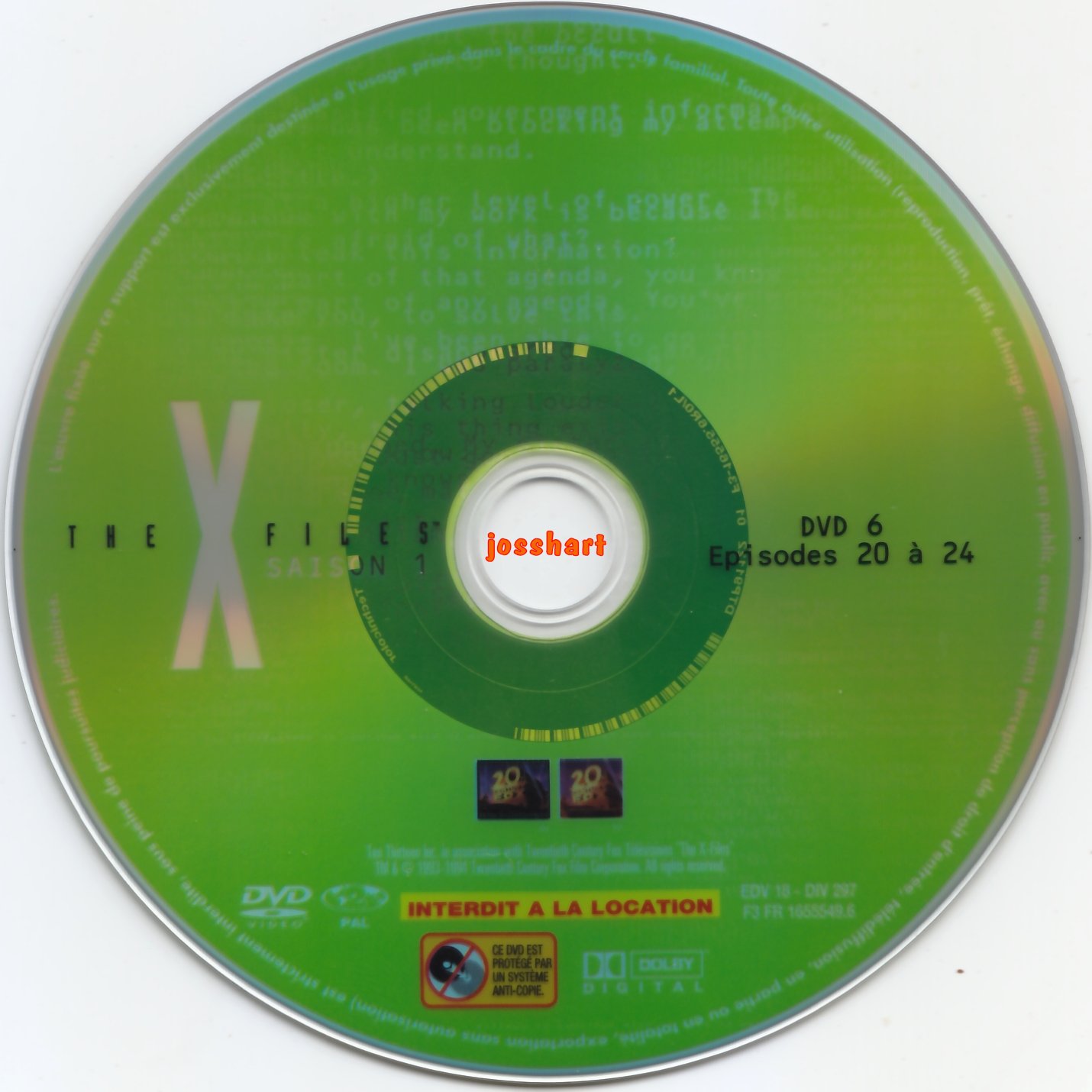 The X Files Saison 1 DVD 6 v2