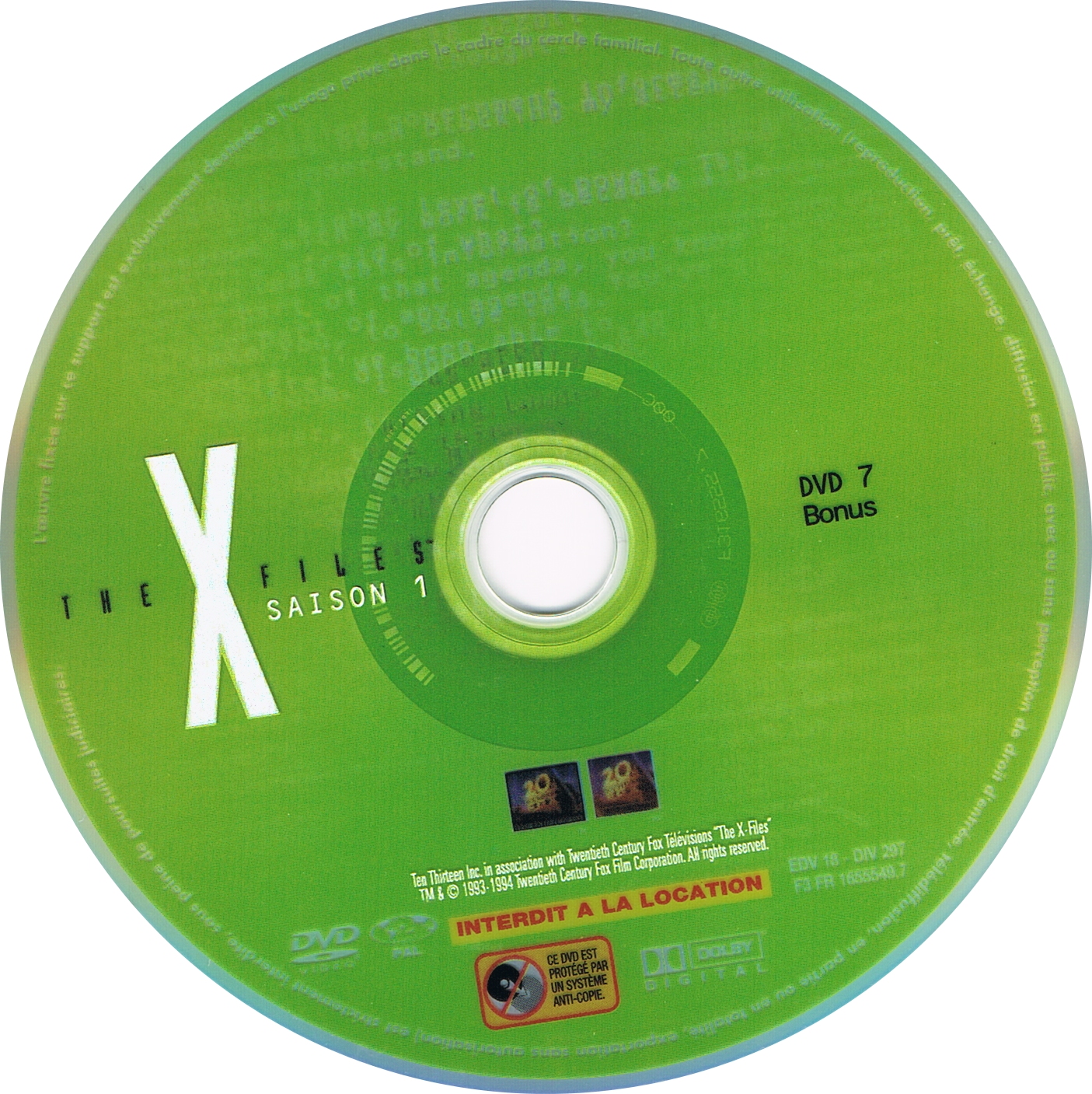 The X Files Saison 1 DVD 7