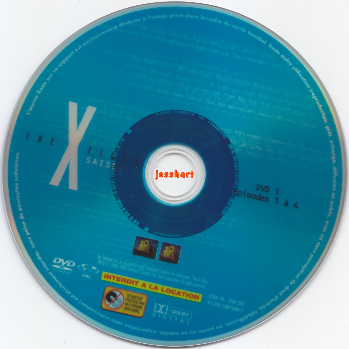 The X Files Saison 3 DVD 1 v2