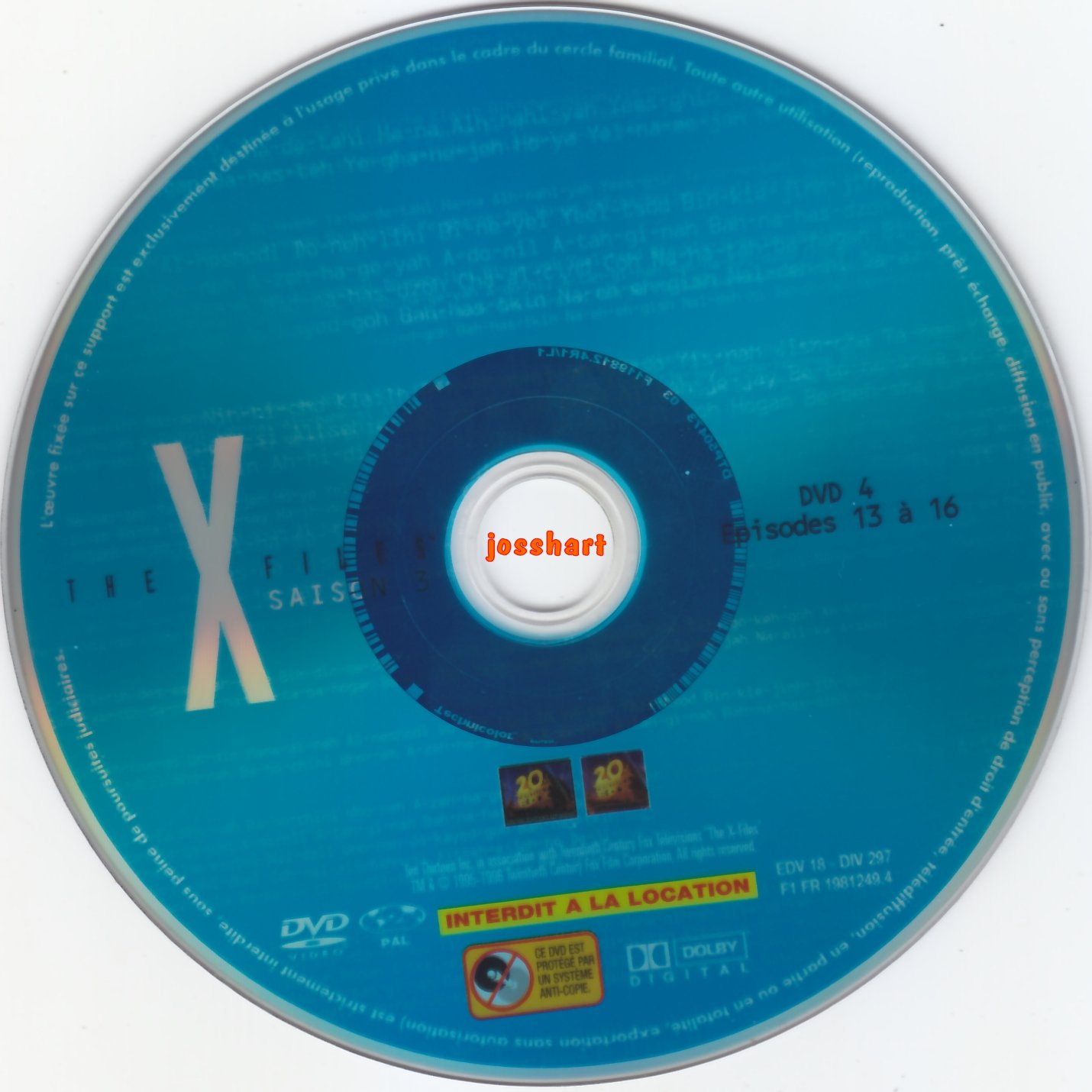 The X Files Saison 3 DVD 4 v2