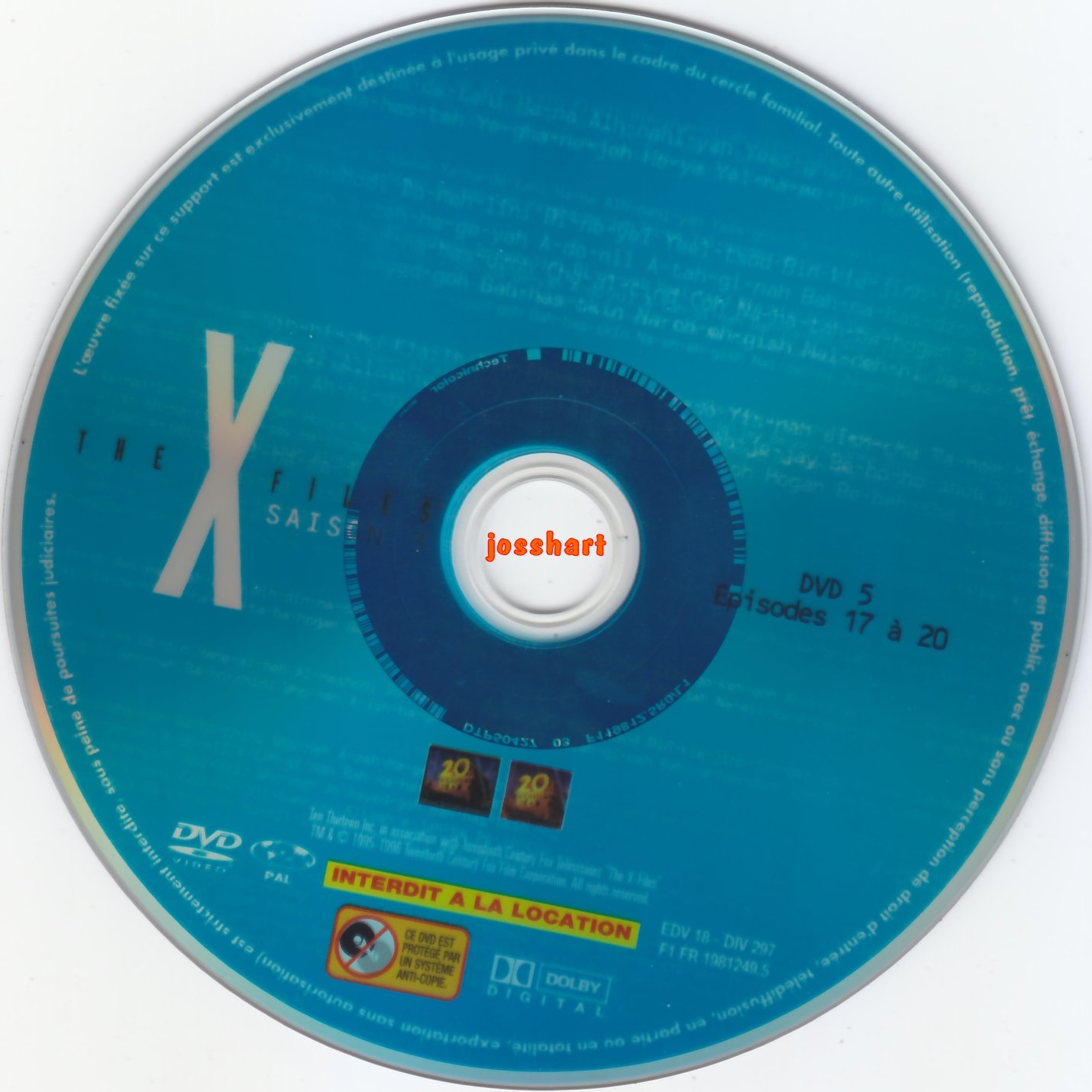 The X Files Saison 3 DVD 5 v2
