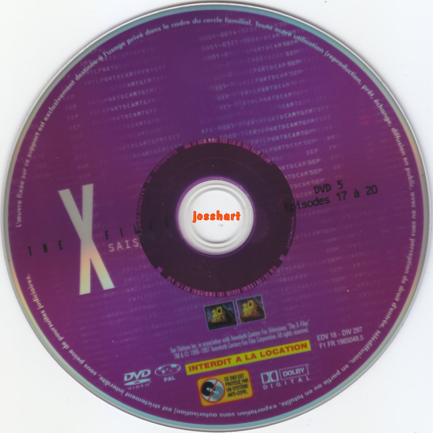 The X Files Saison 4 DVD 5 v2