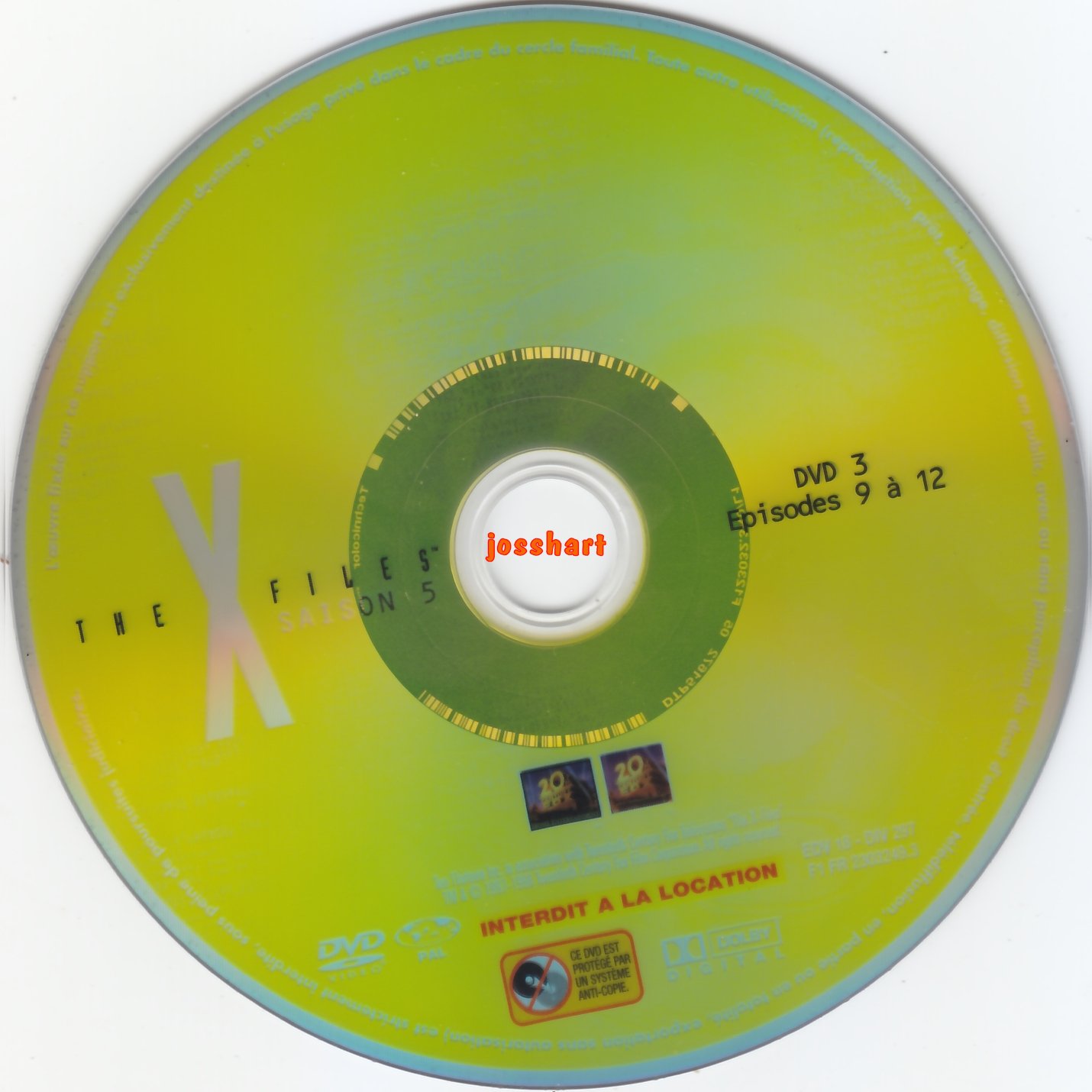 The X Files Saison 5 DVD 3 v2
