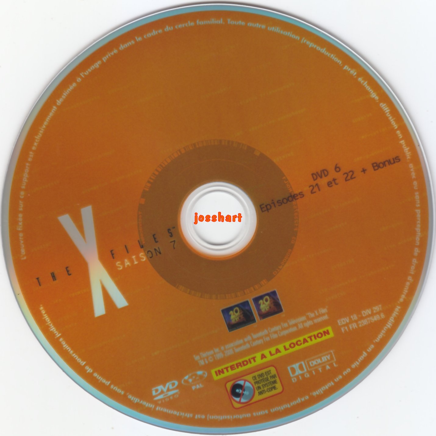 The X Files Saison 7 DVD 6 v2