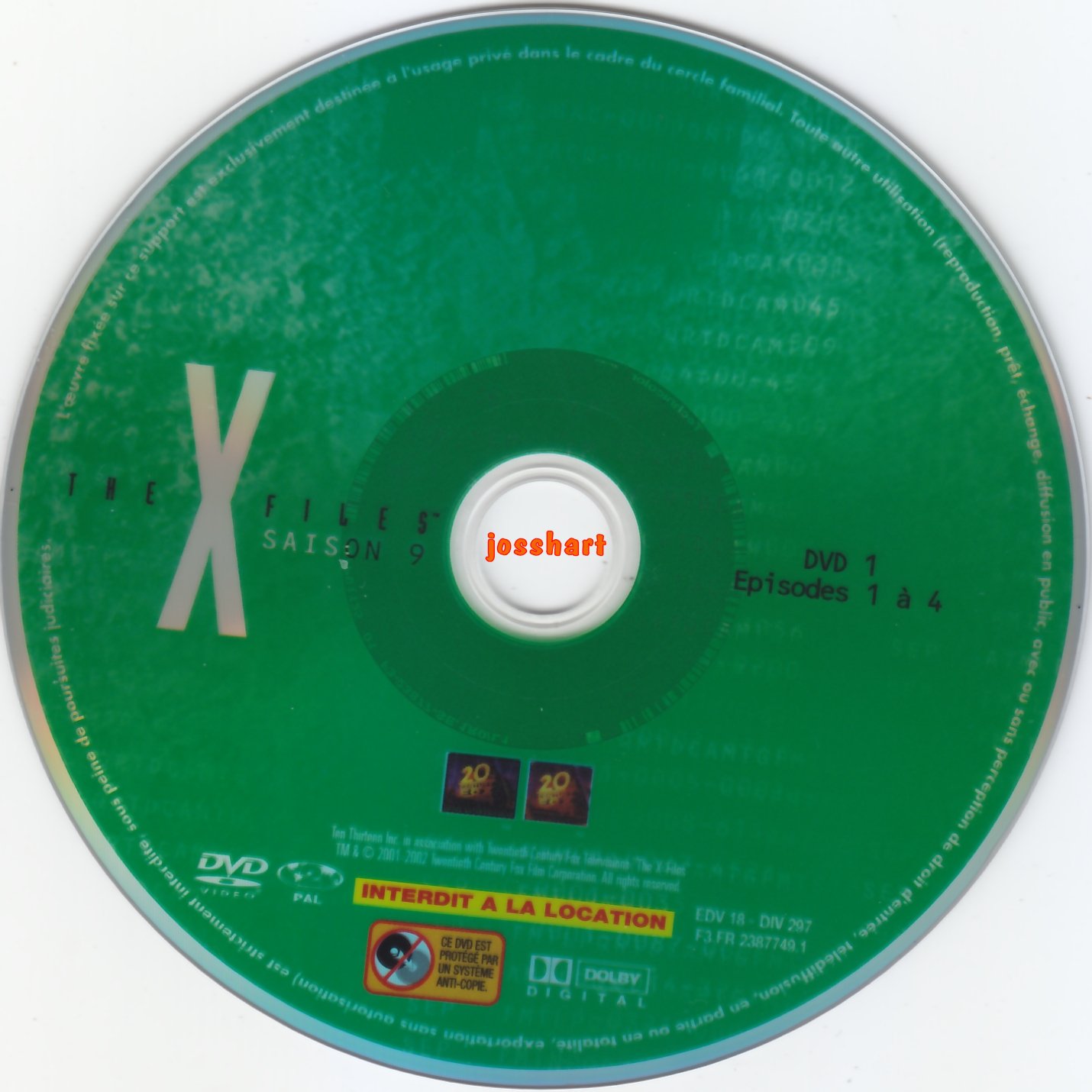 The X Files Saison 9 DVD 1 v2