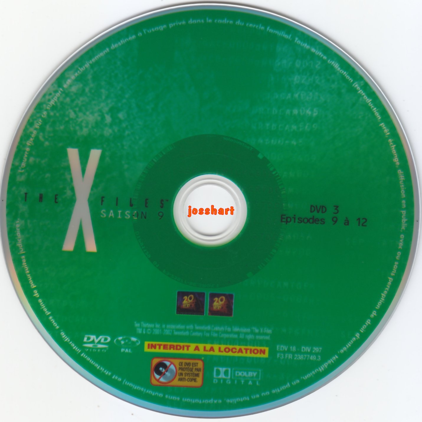The X Files Saison 9 DVD 3 v2