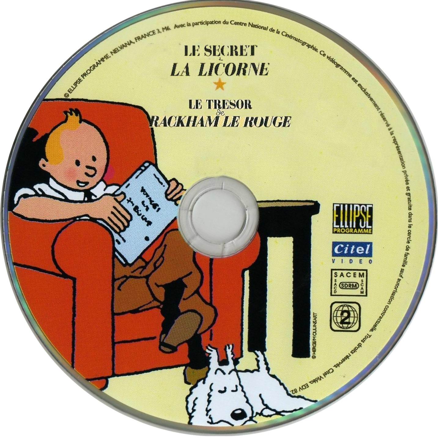 Tintin Le secret de la licorne + Le tresor de rackham le rouge