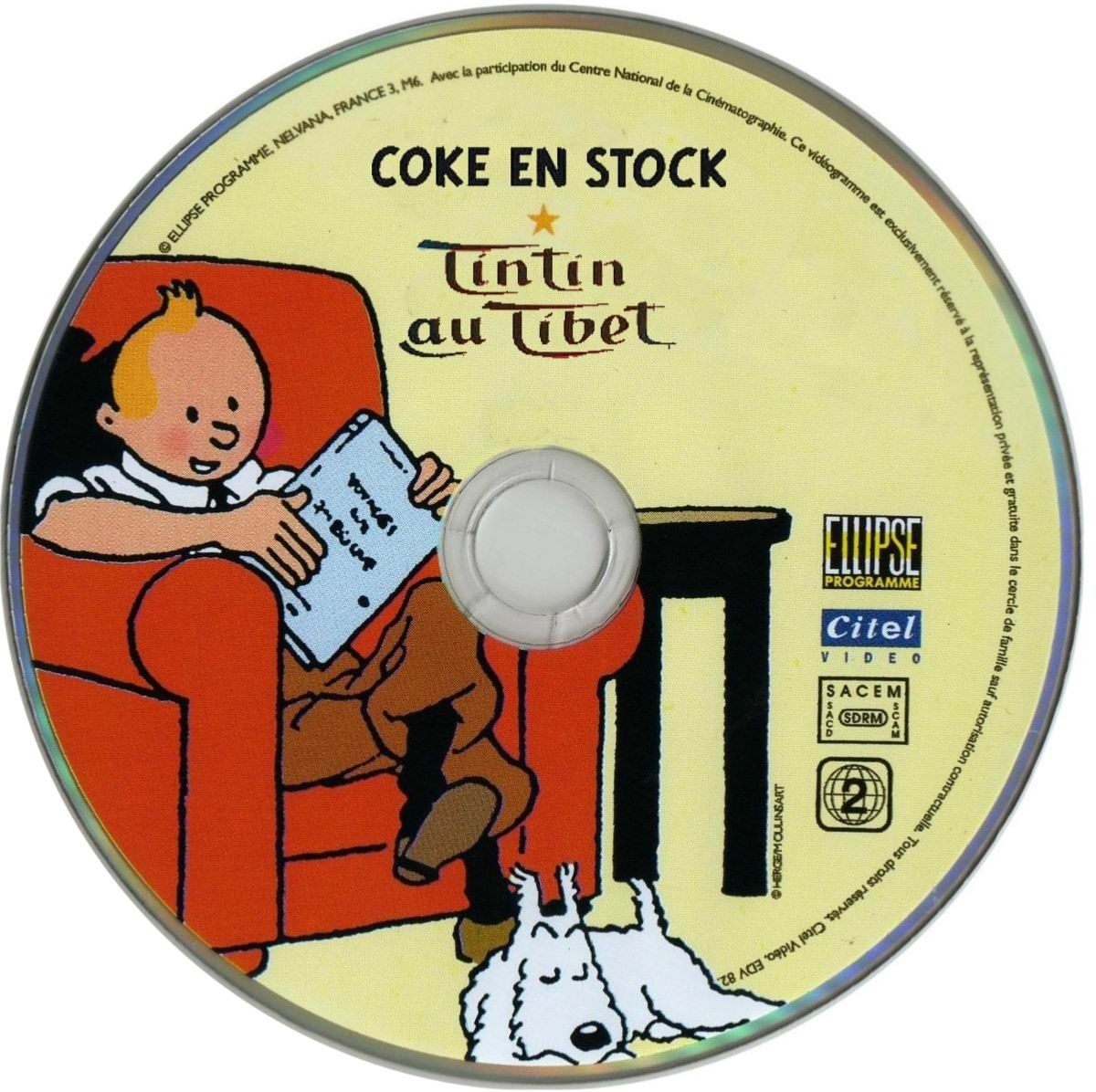 Tintin au tibet + Coke en stock