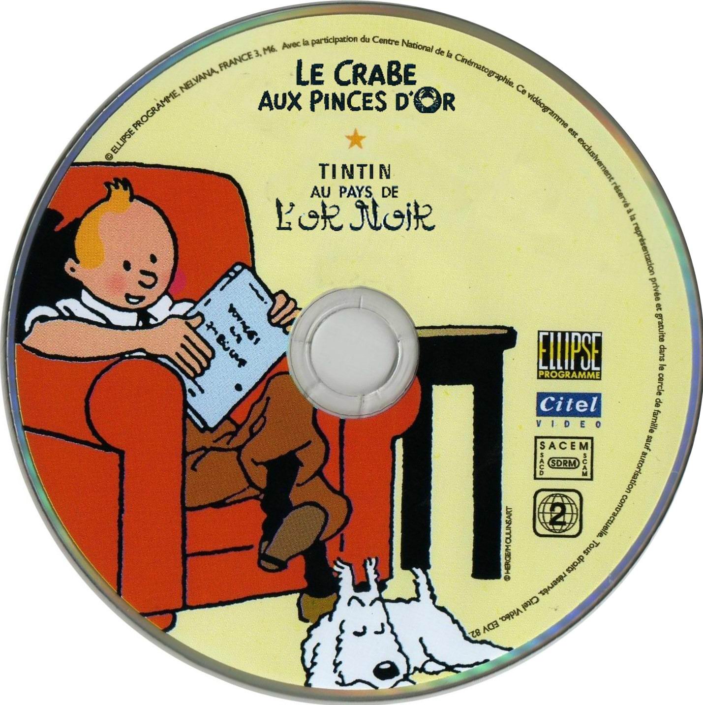 Tintin aux pays de l or noir + Le crabe aux pinces d or