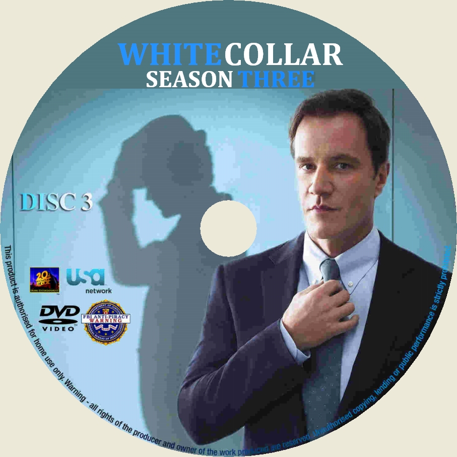 White Collar saison 3 DISC 3 custom