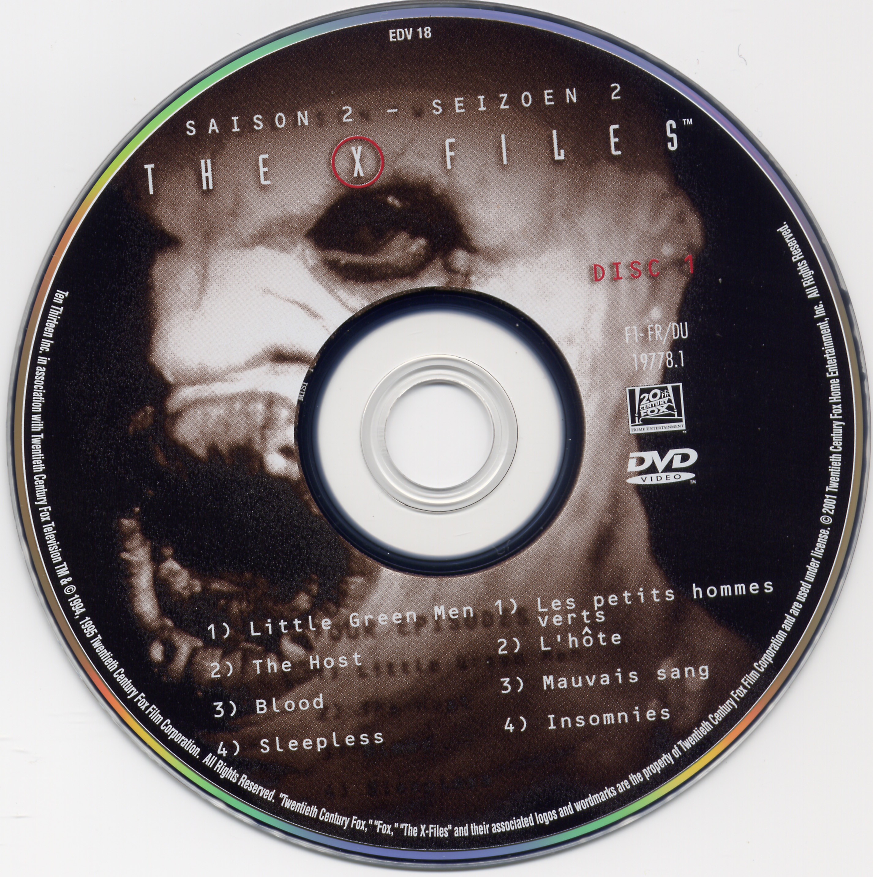 X files saison 2 DVD 1