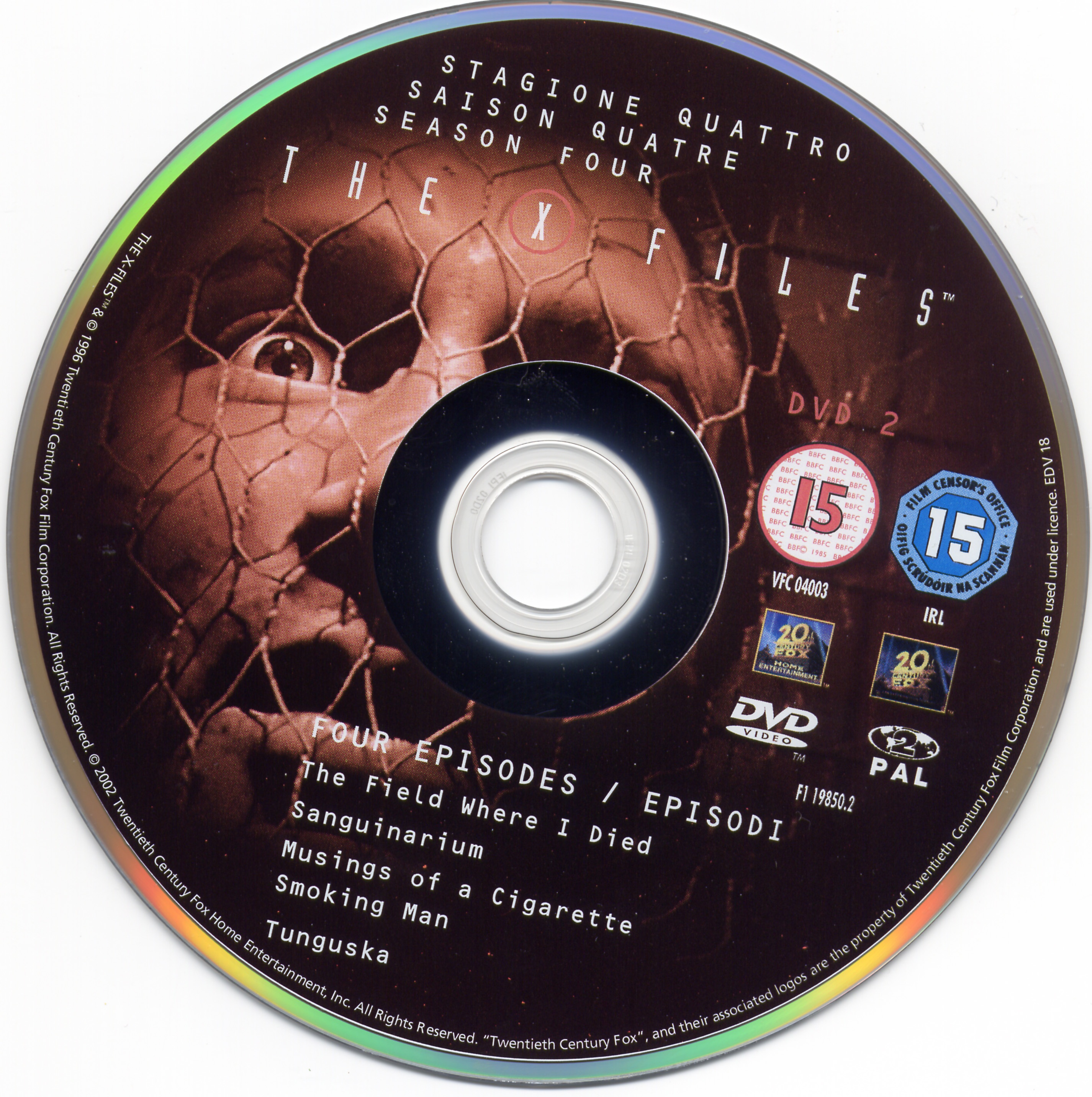 X files saison 4 DVD 2