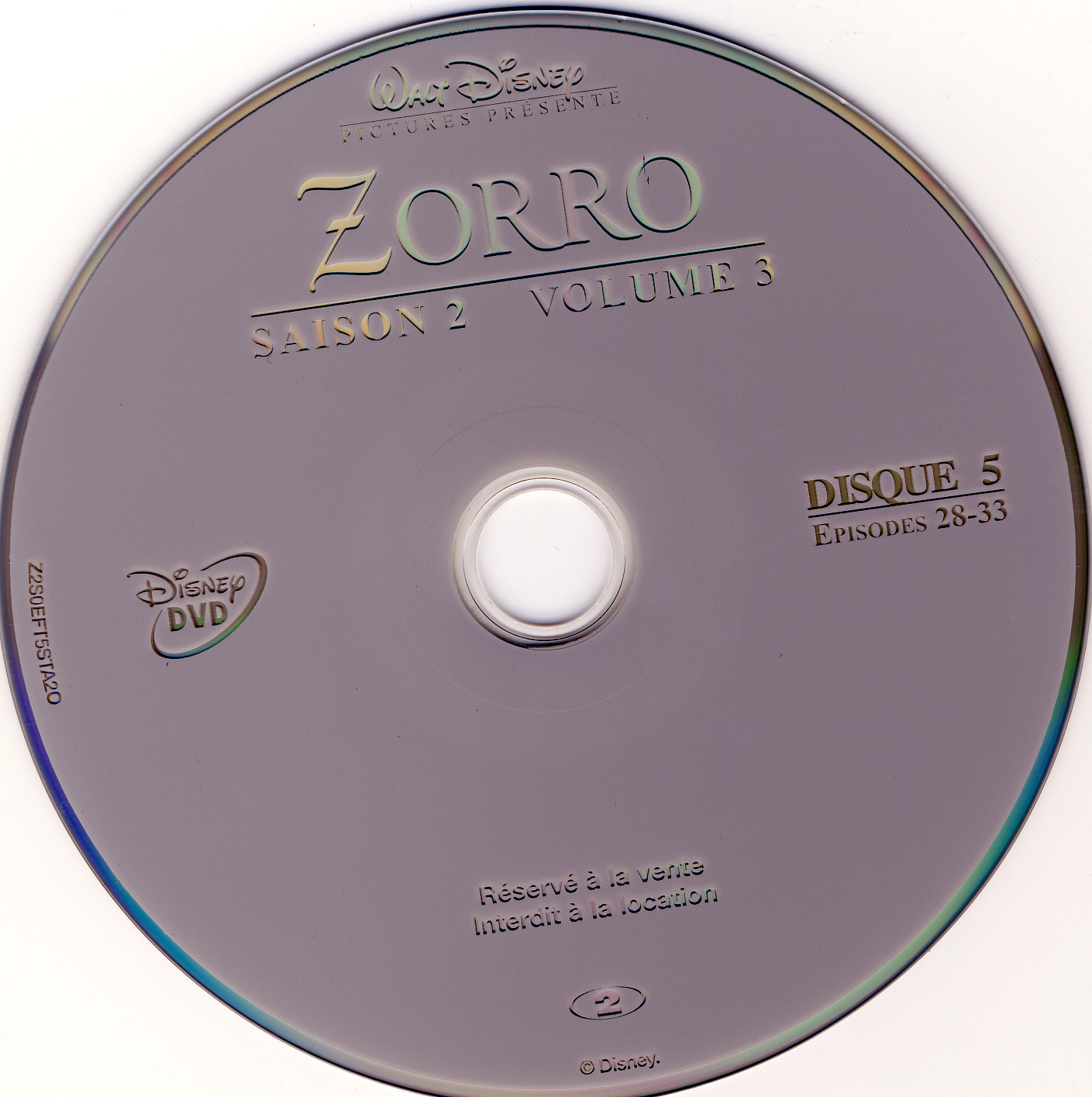 Zorro Saison 2 vol 3 DISC 5