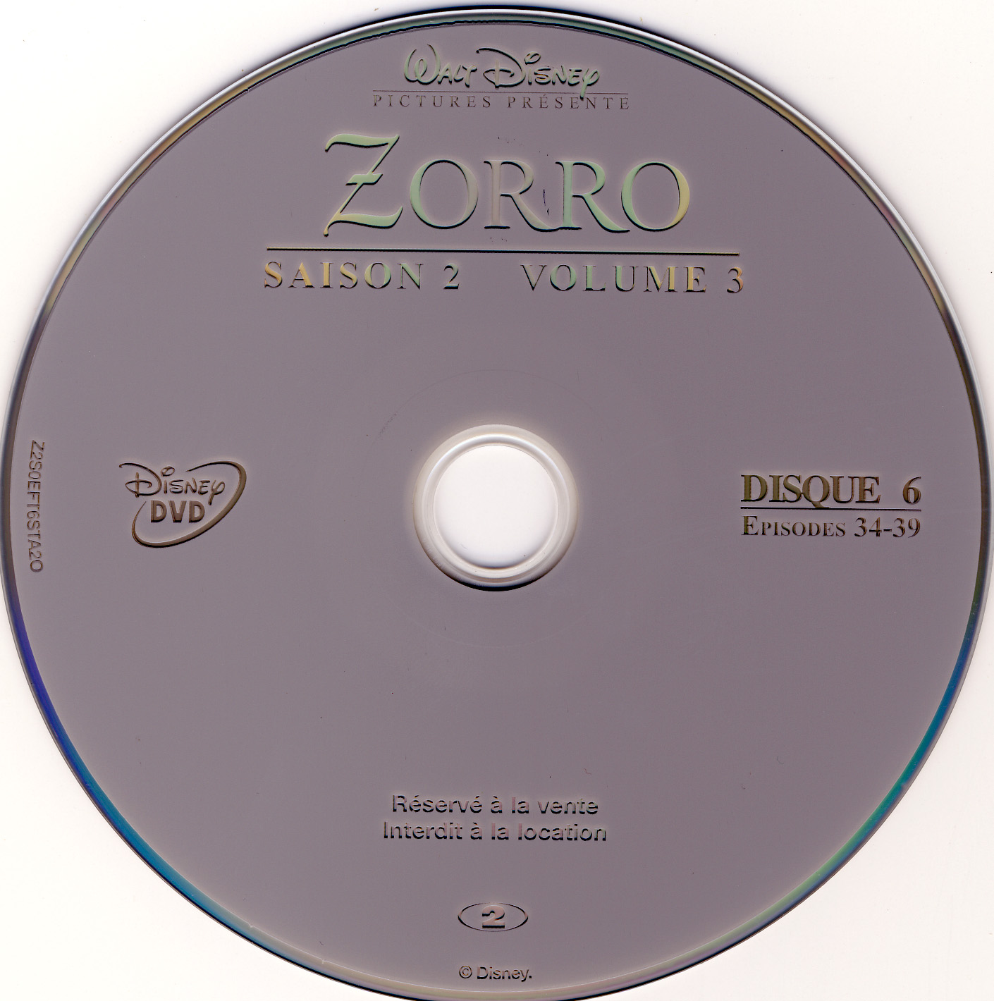 Zorro Saison 2 vol 3 DISC 6